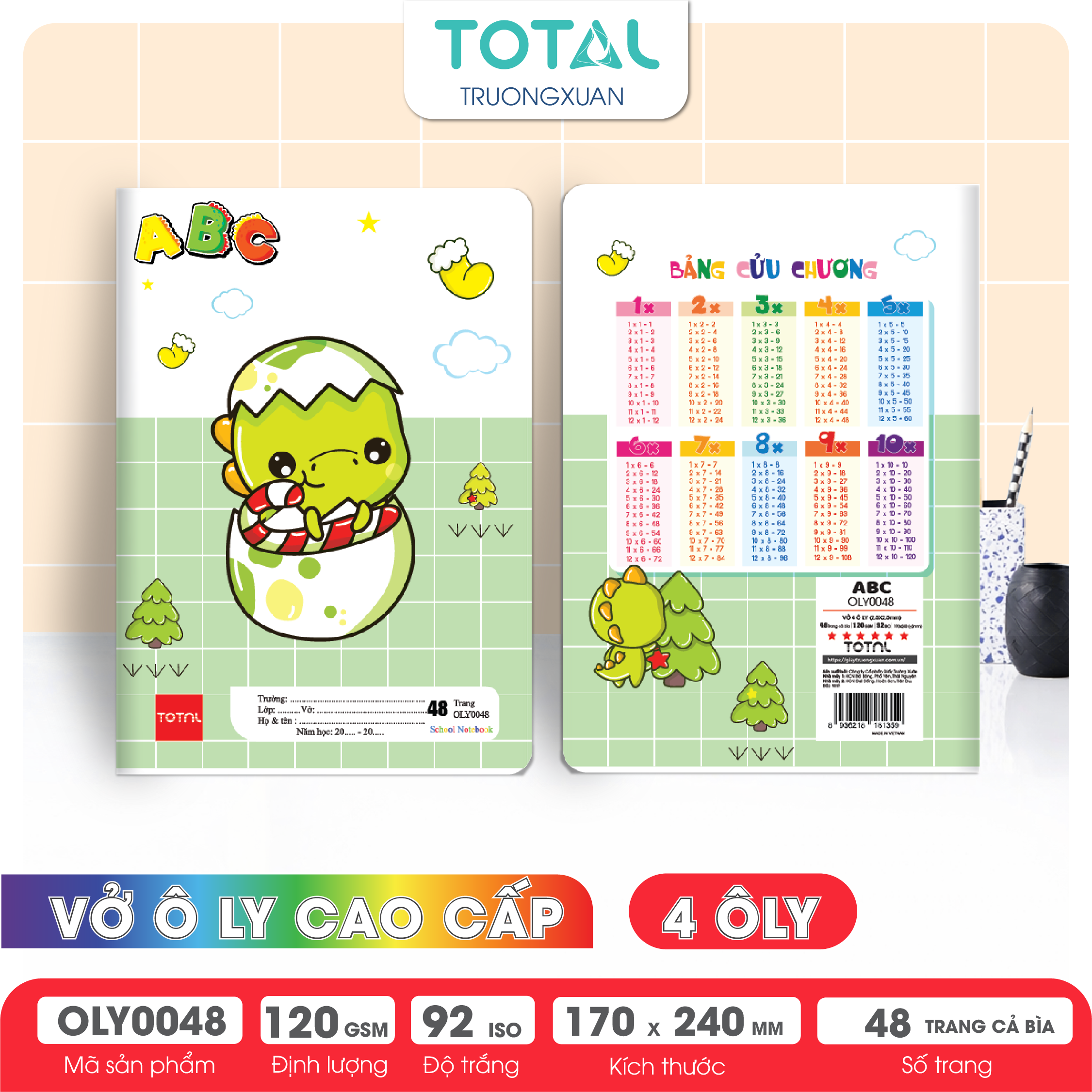 Vở oly Total ABC 48 trang 4 ôly