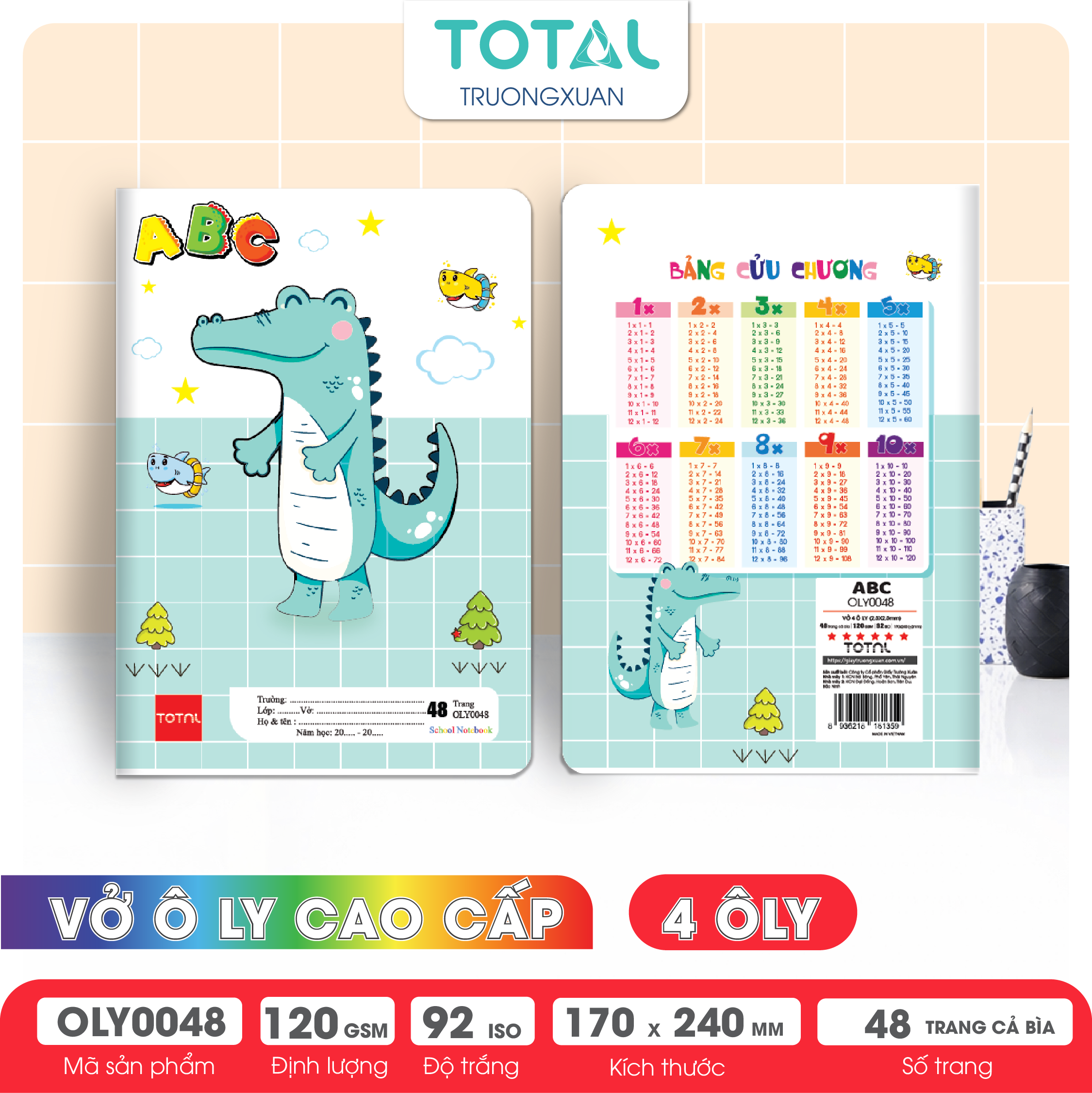 Vở oly Total ABC 48 trang 4 ôly