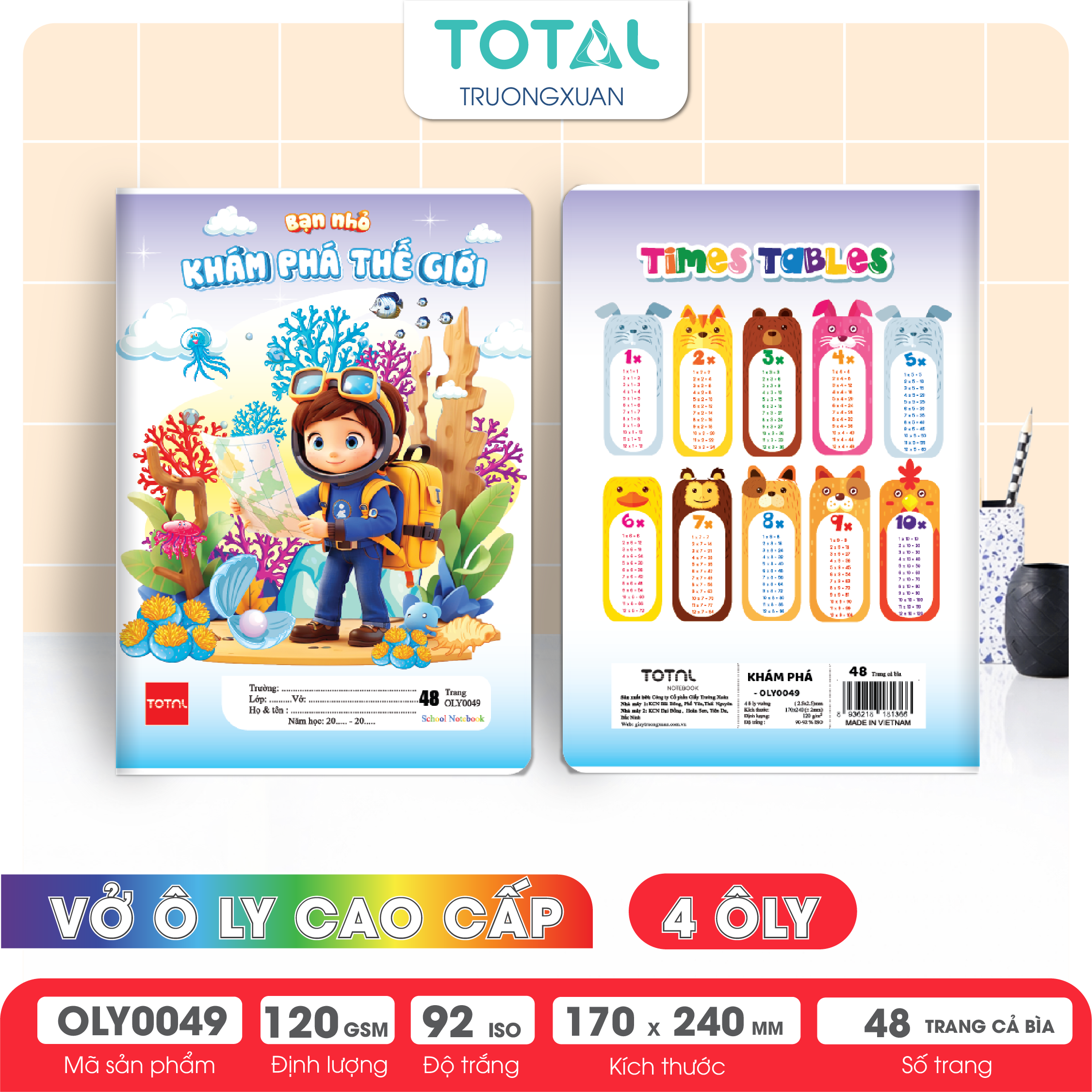 Vở oly Total Khám Phá 48 trang 4 ôly