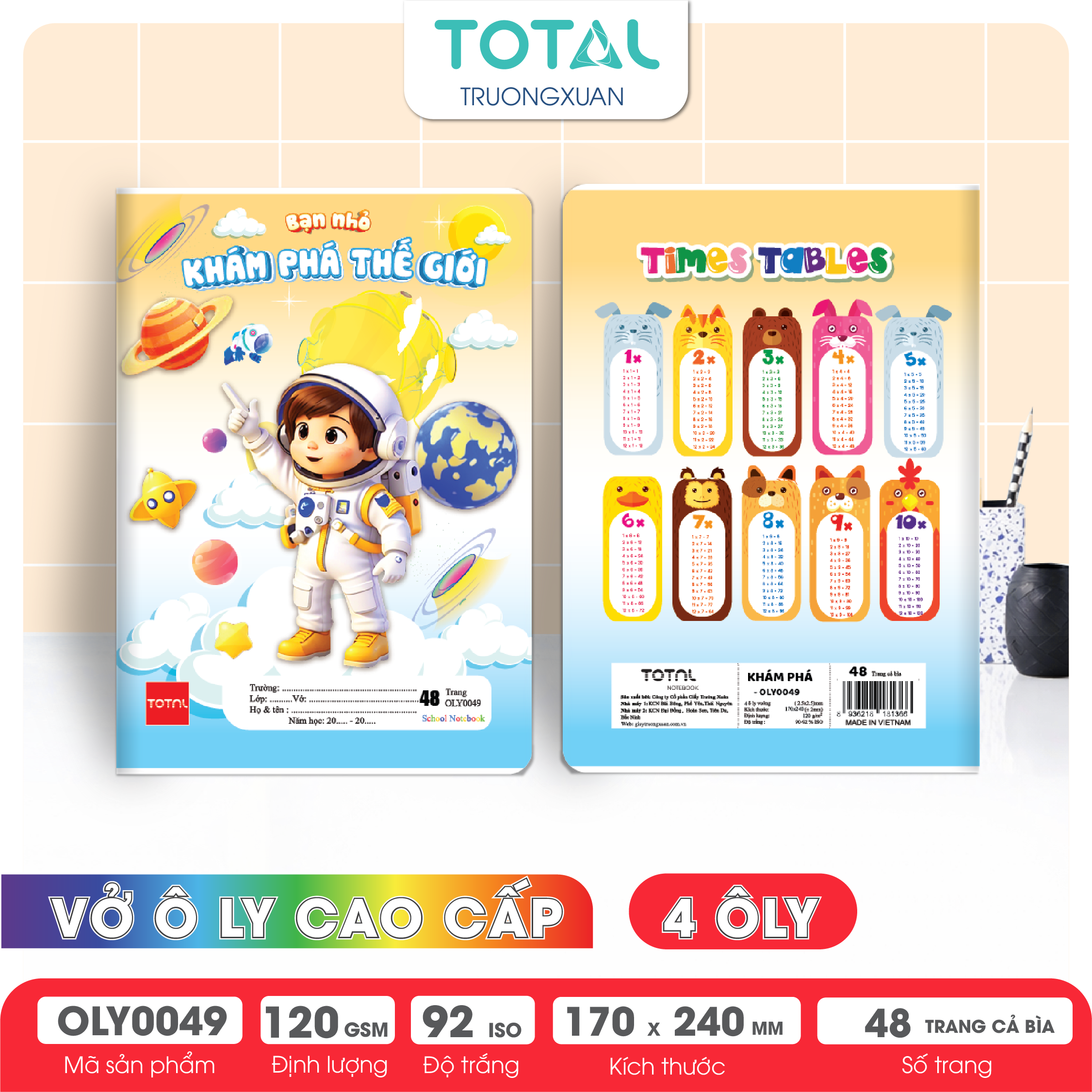 Vở oly Total Khám Phá 48 trang 4 ôly
