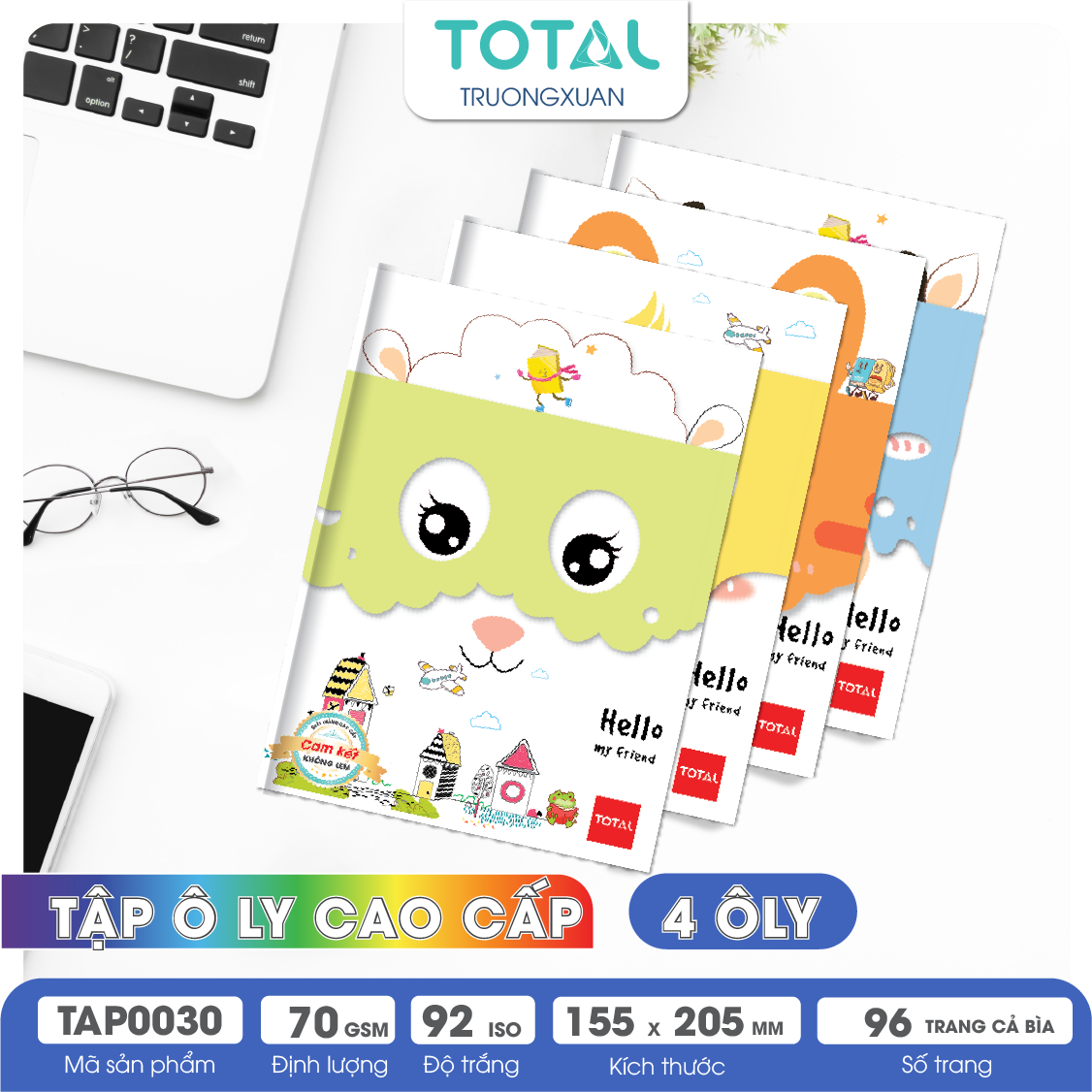 Tập vở oly Total My Friend 96 trang 4 ôly