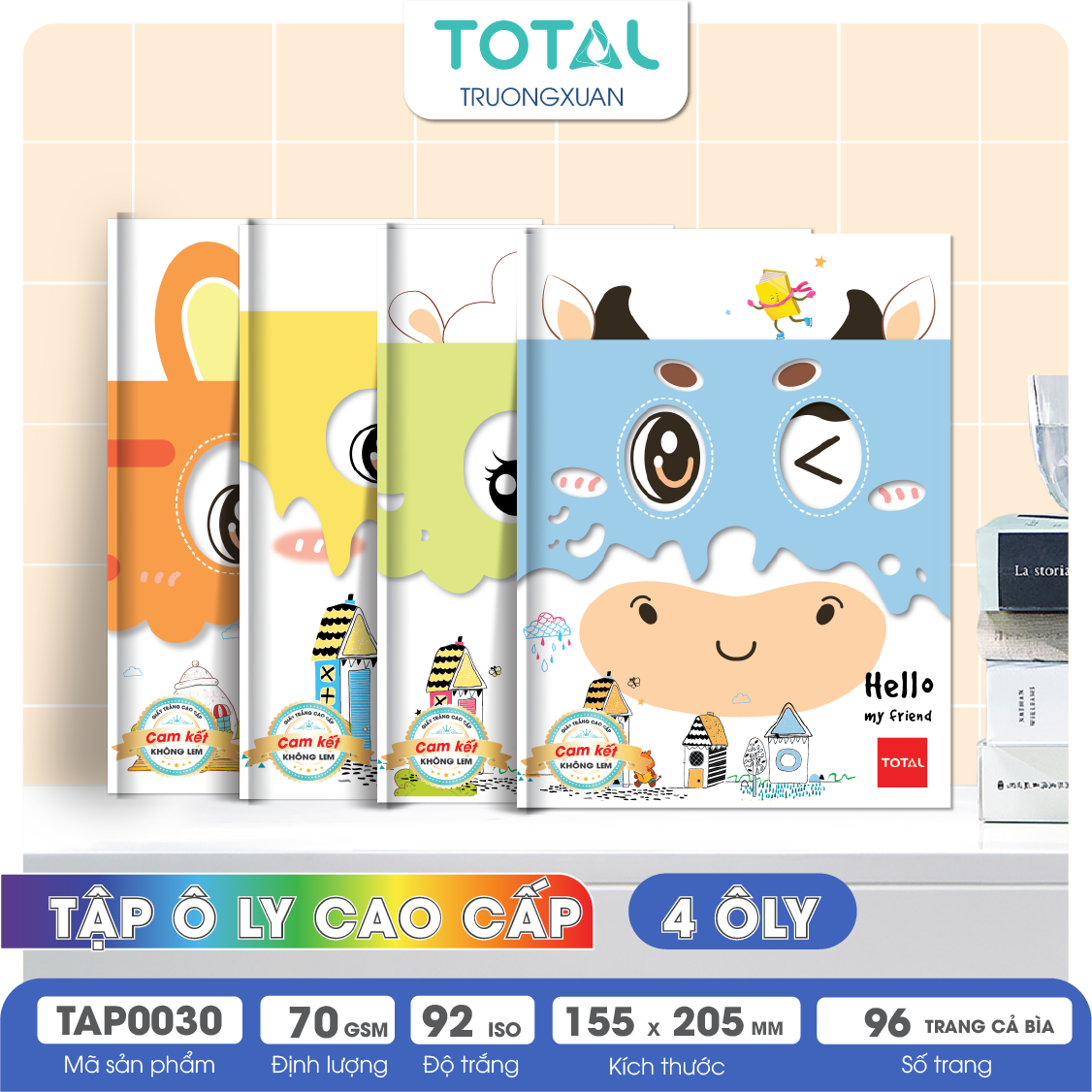 Tập vở oly Total My Friend 96 trang 4 ôly