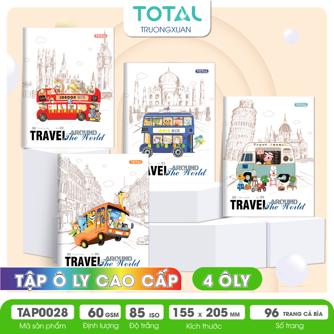 Tập vở oly Total BUS 96 trang 4 ôly