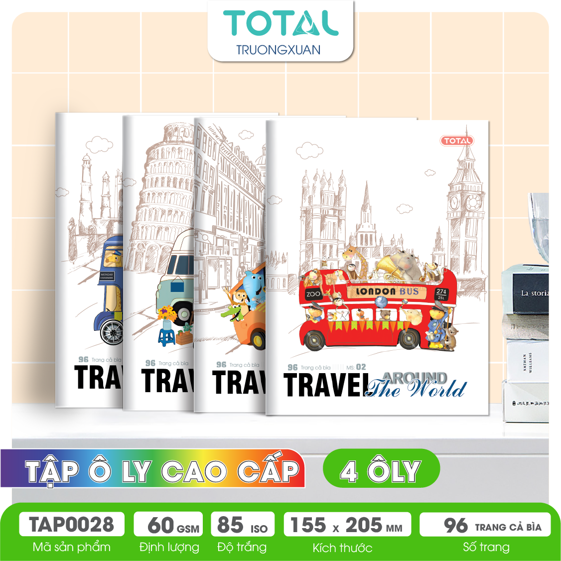 Tập vở oly Total BUS 96 trang 4 ôly