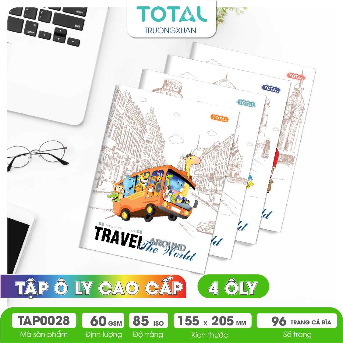 Tập vở oly Total BUS 96 trang 4 ôly