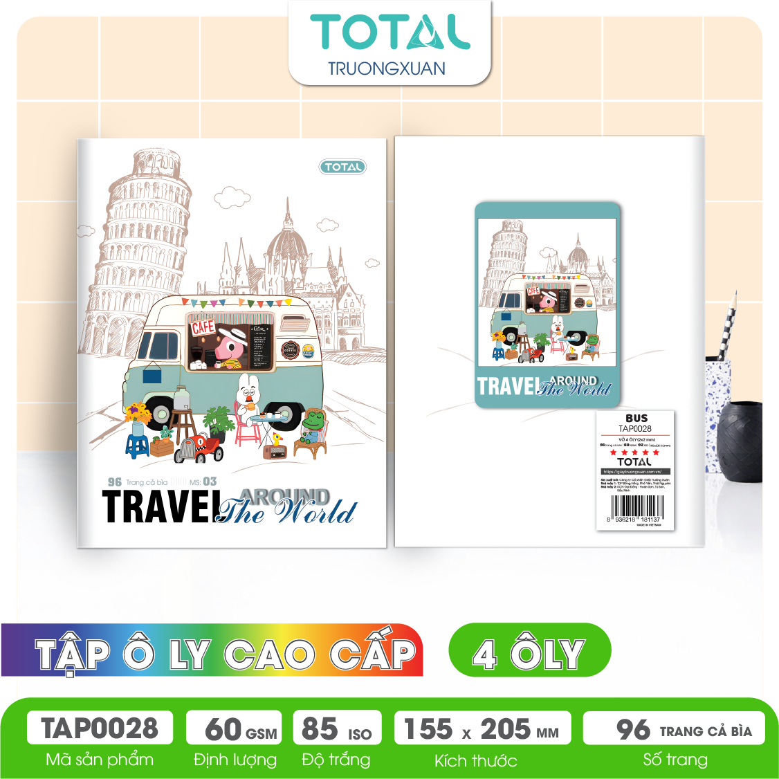 Tập vở oly Total BUS 96 trang 4 ôly