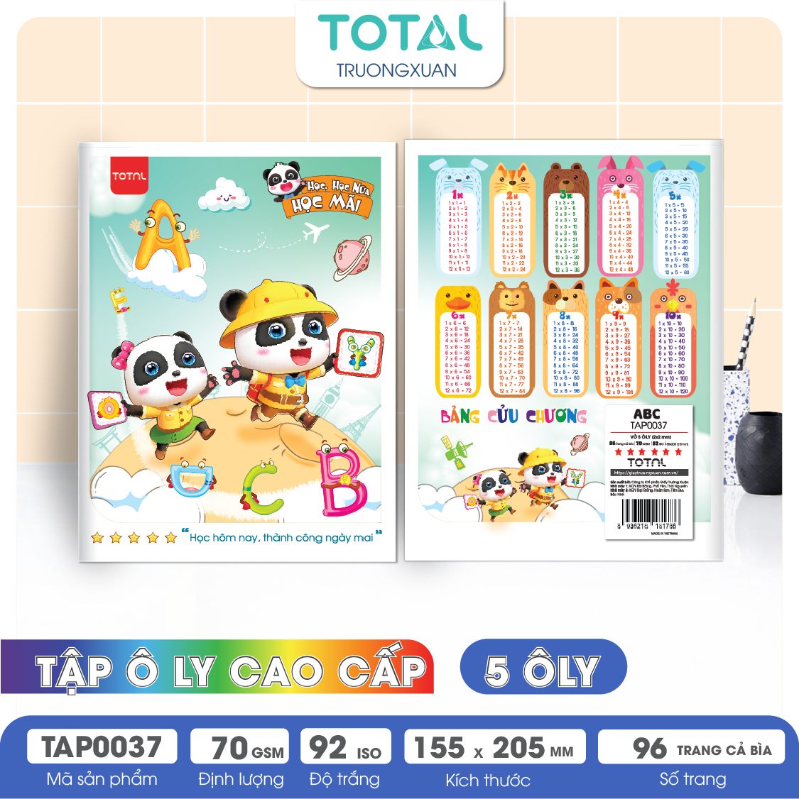 Tập vở oly Total ABC 96 trang 5 ôly