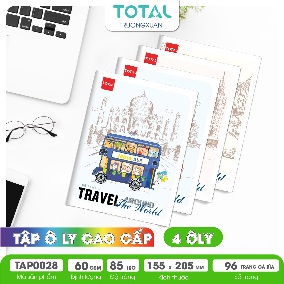 Tập vở oly Total BUS 96 trang 4 ôly