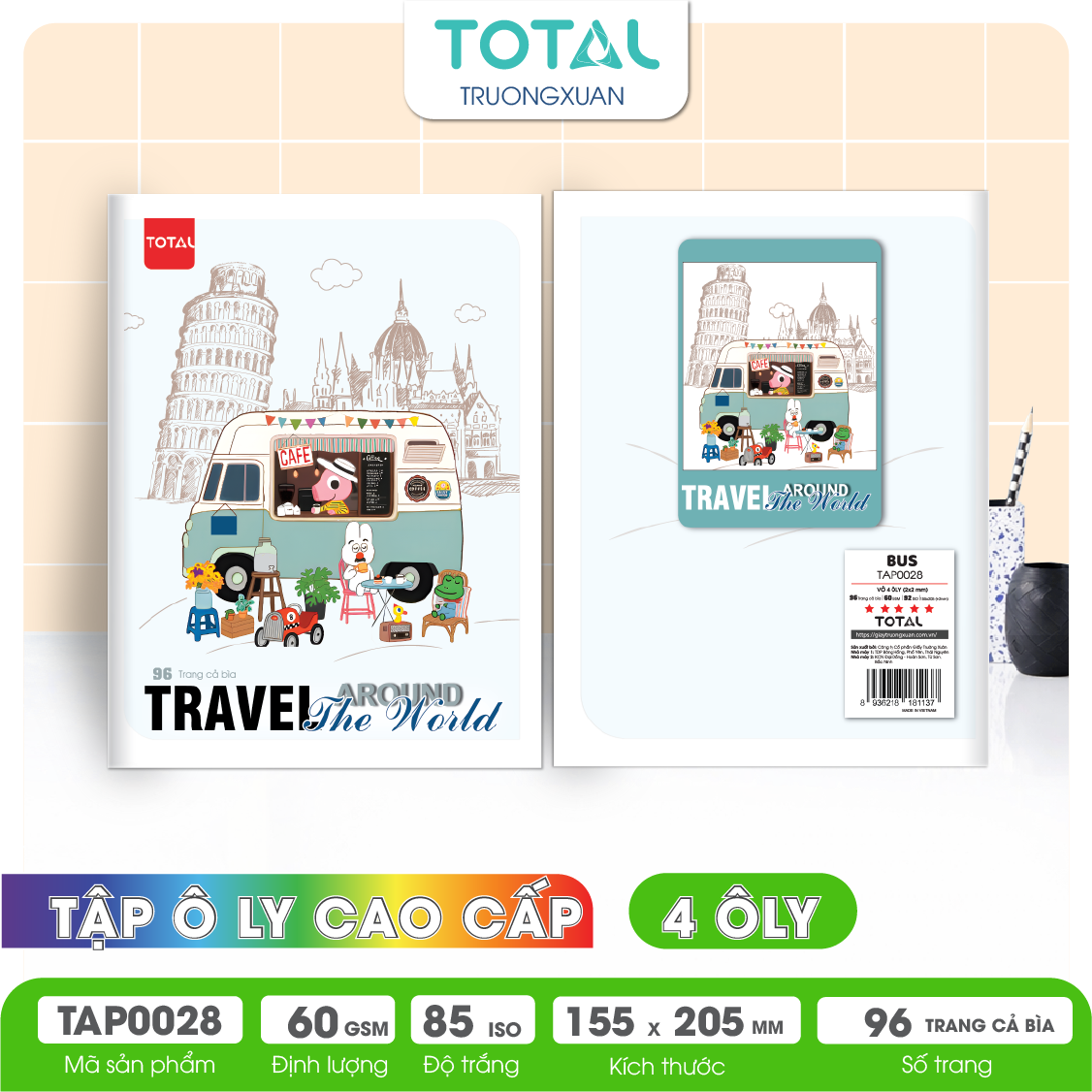 Tập vở oly Total BUS 96 trang 4 ôly