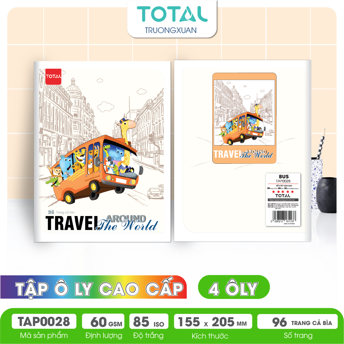 Tập vở oly Total BUS 96 trang 4 ôly