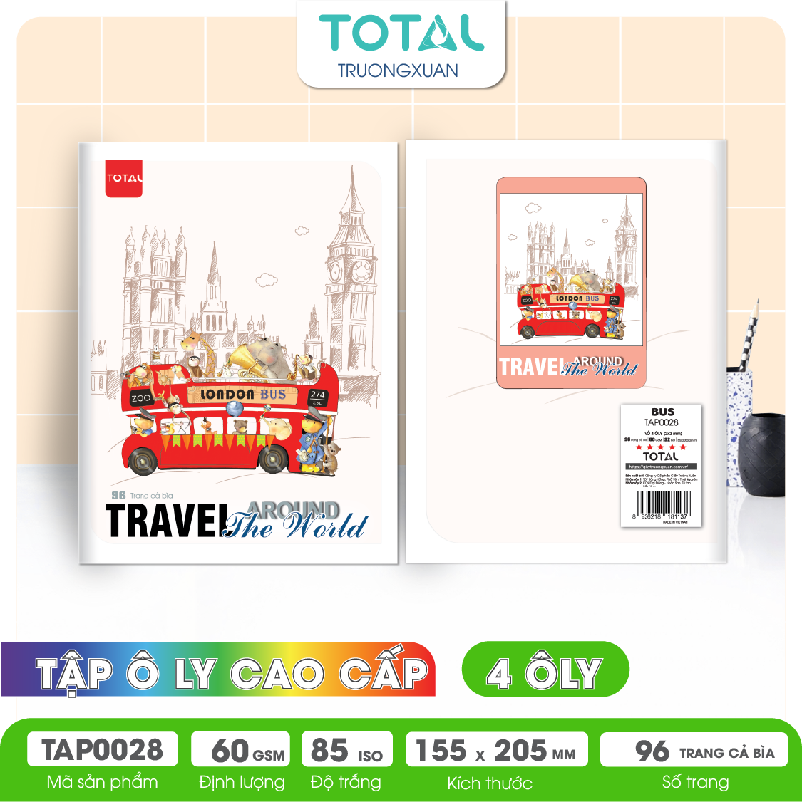 Tập vở oly Total BUS 96 trang 4 ôly