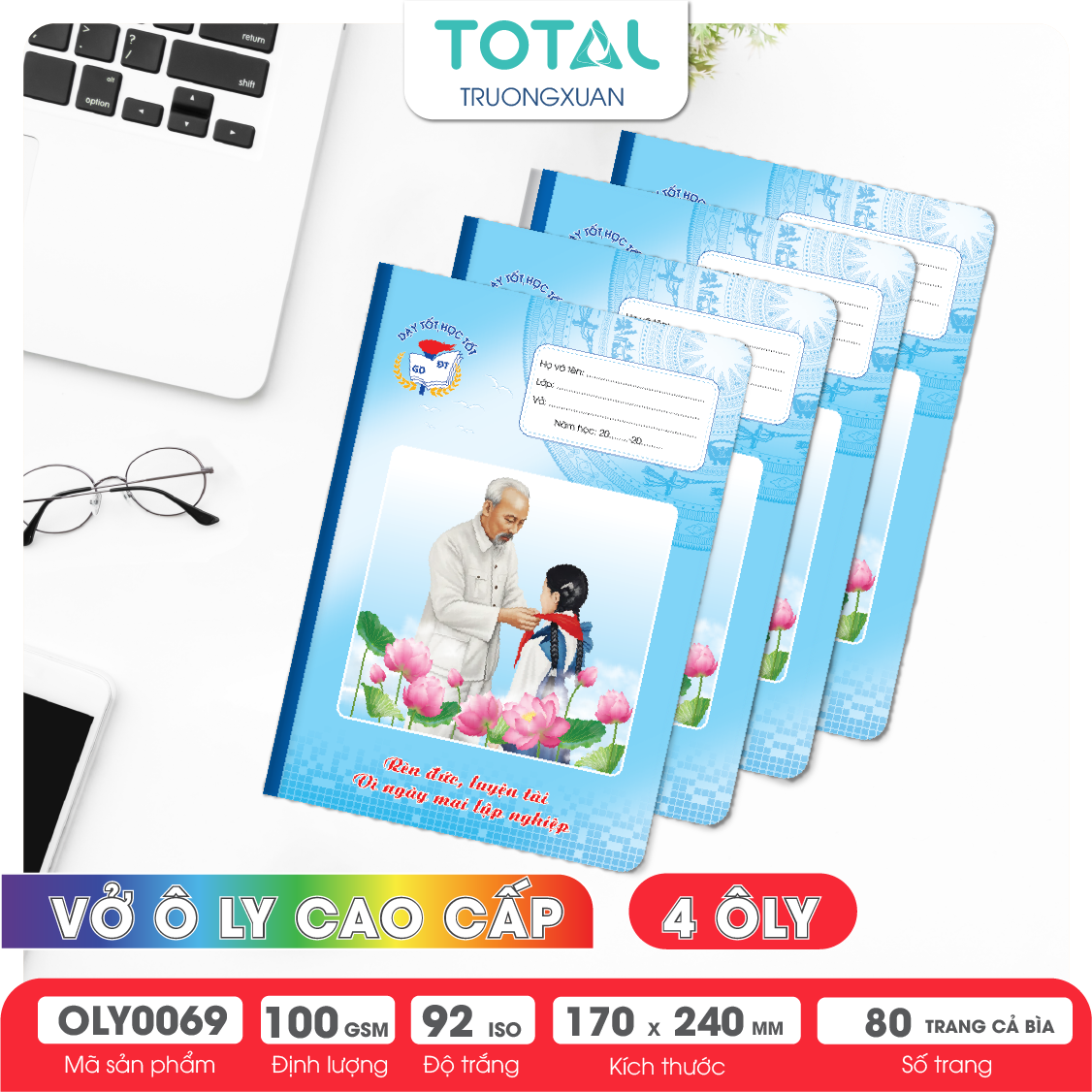 Vở oly Bác Hồ 80 trang 4 ôly