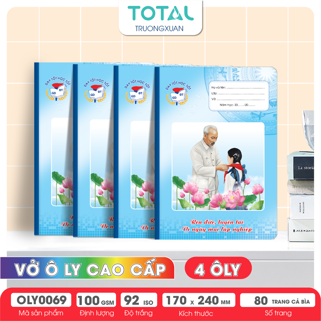 Vở oly Bác Hồ 80 trang 4 ôly