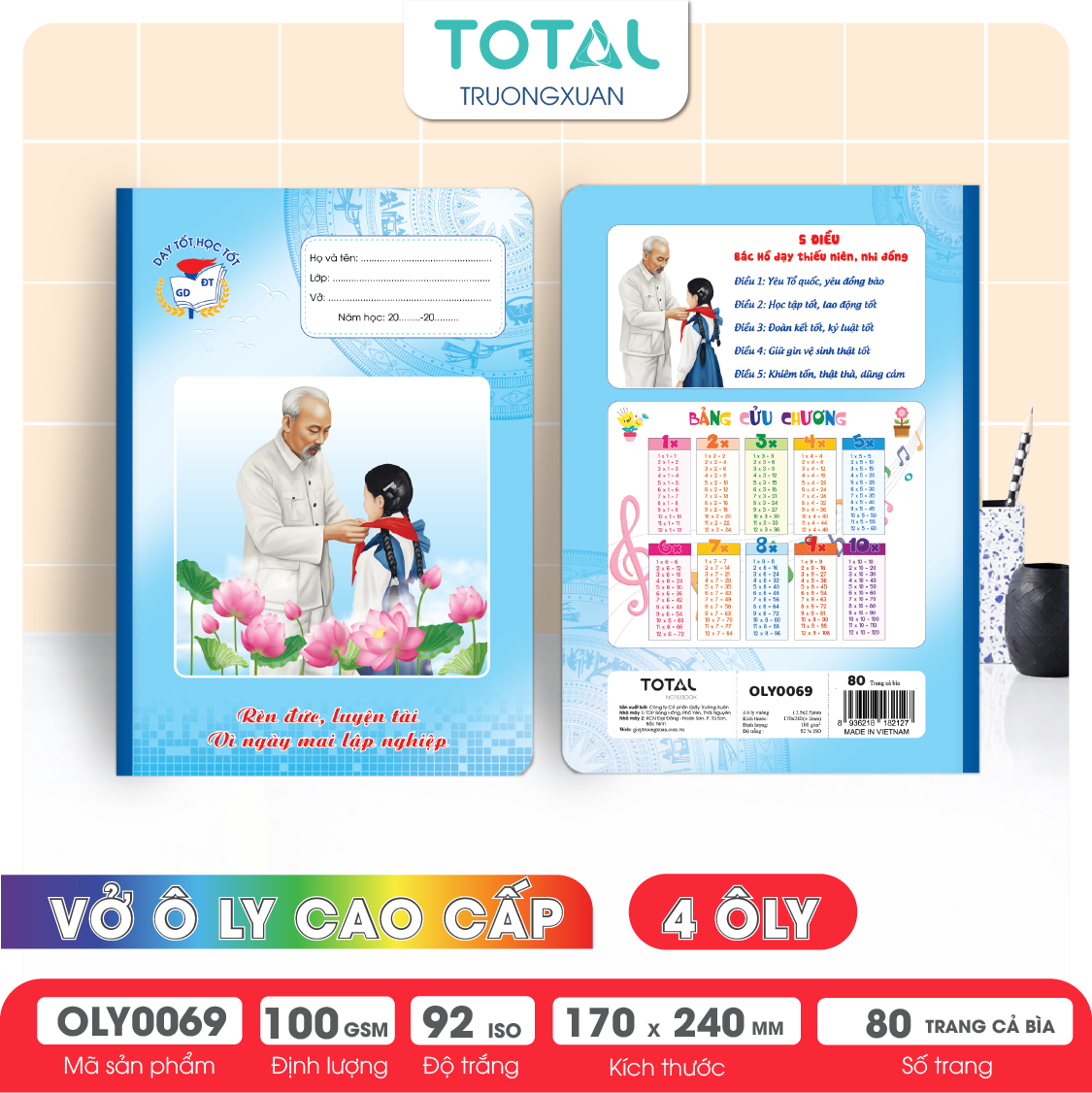 Vở oly Bác Hồ 80 trang 4 ôly