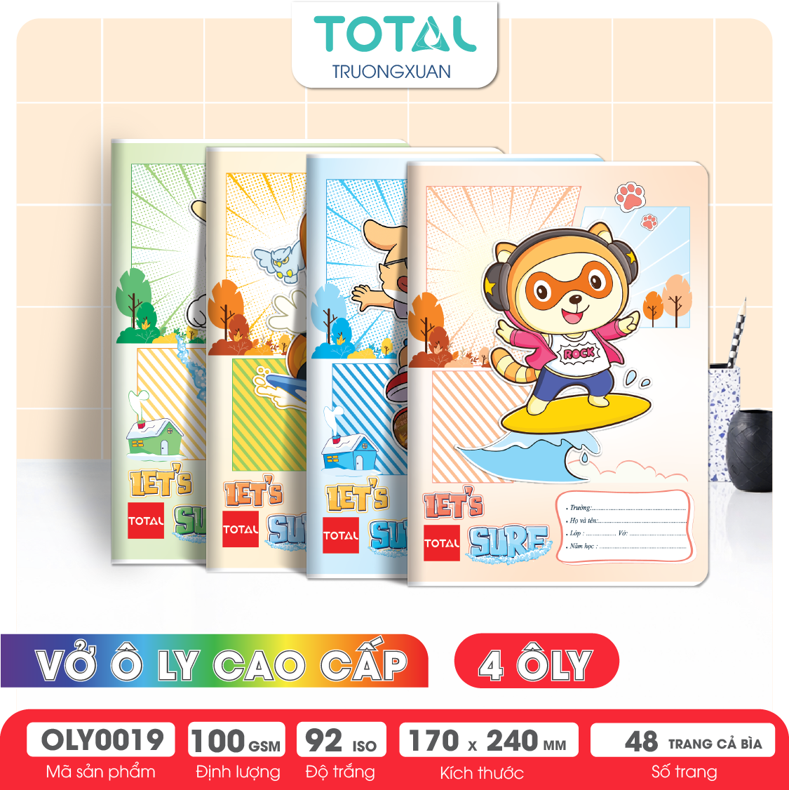 Vở oly Total Sport 48 trang 4 ôly