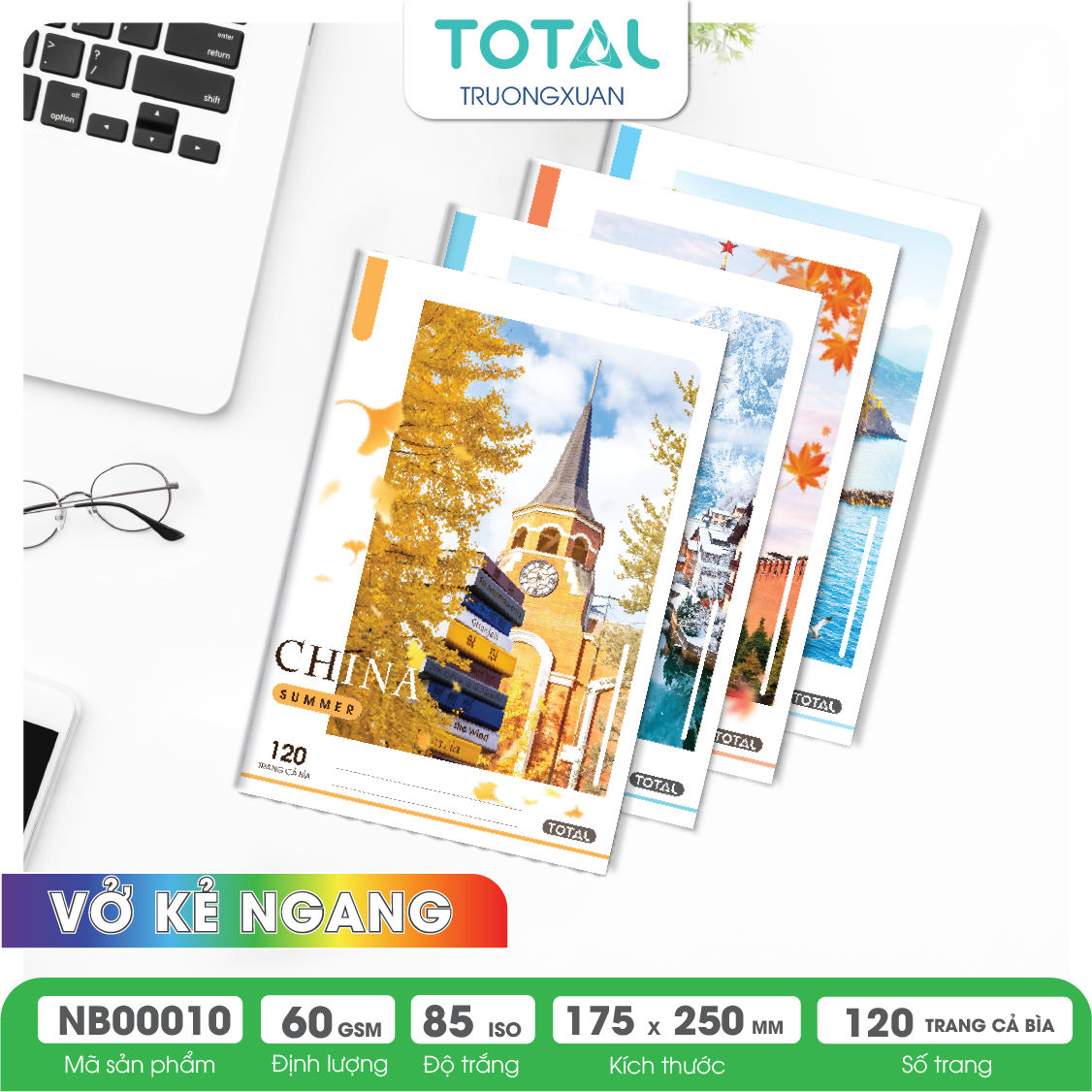 Vở kẻ ngang Total The Season Series 120 trang