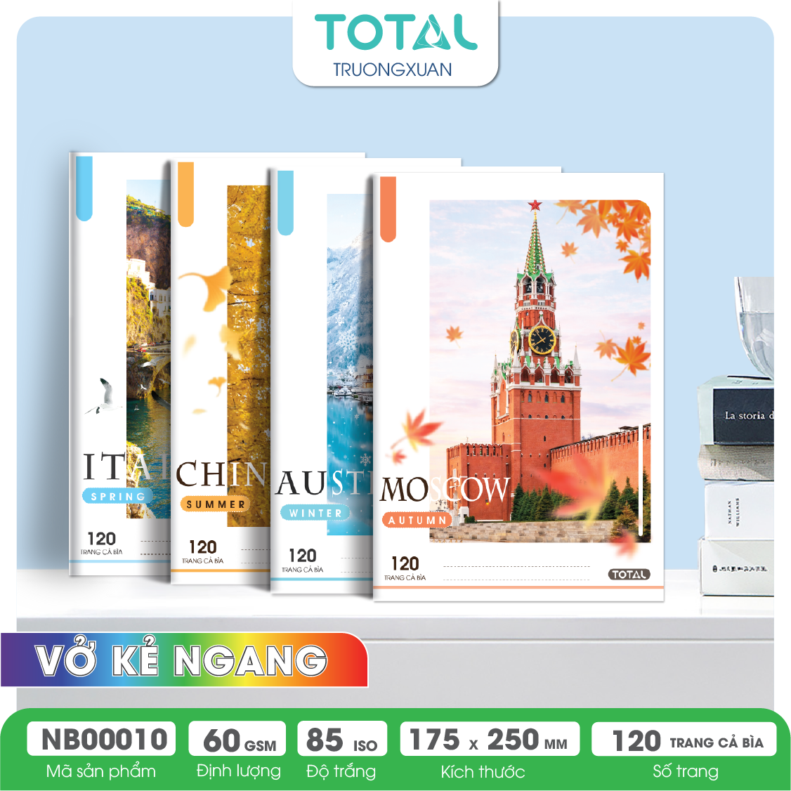 Vở kẻ ngang Total The Season Series 120 trang