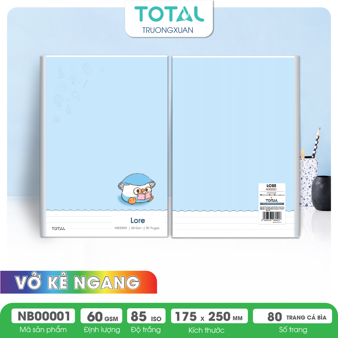 Vở kẻ ngang Lore 80 trang