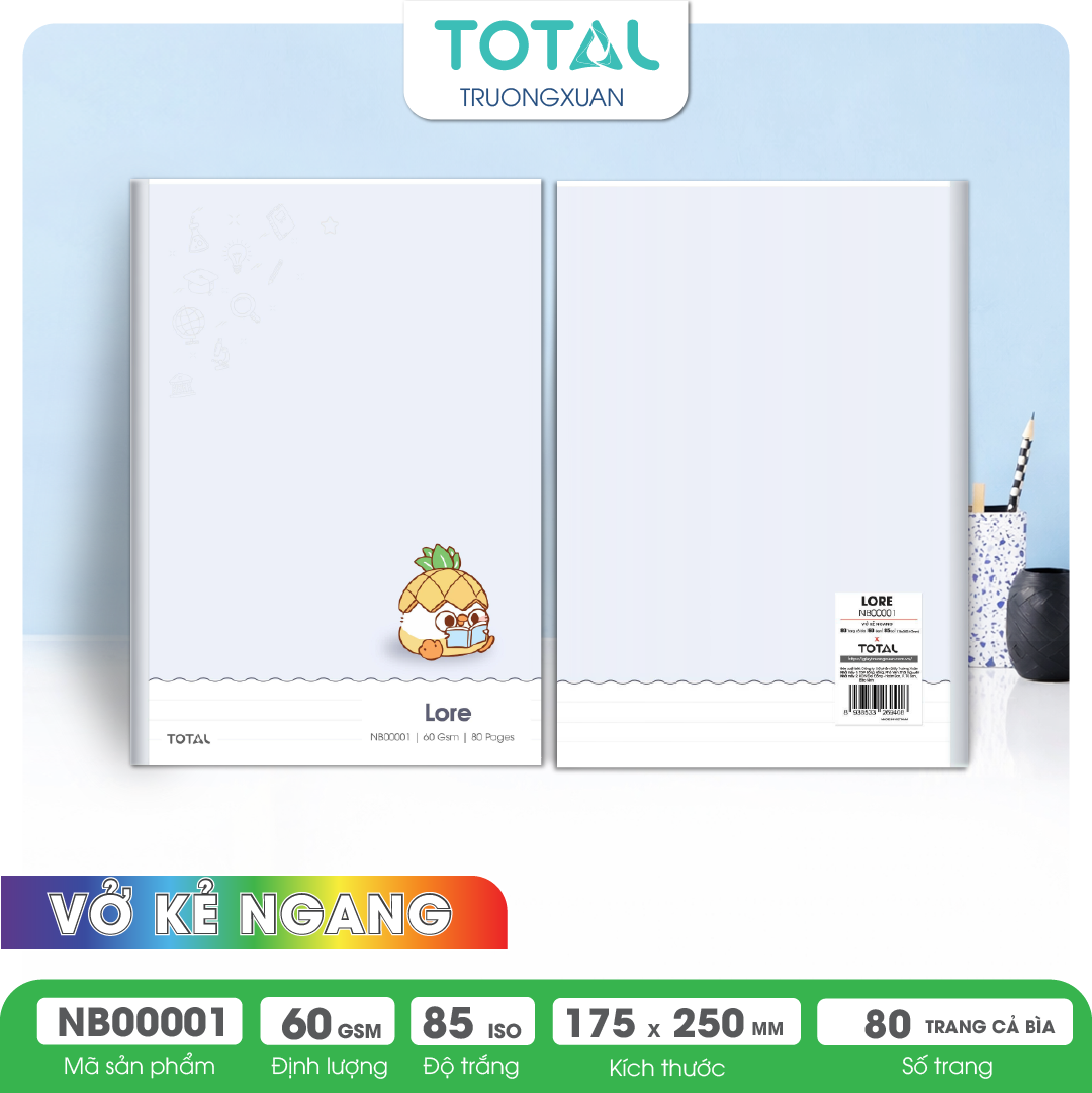 Vở kẻ ngang Lore 80 trang