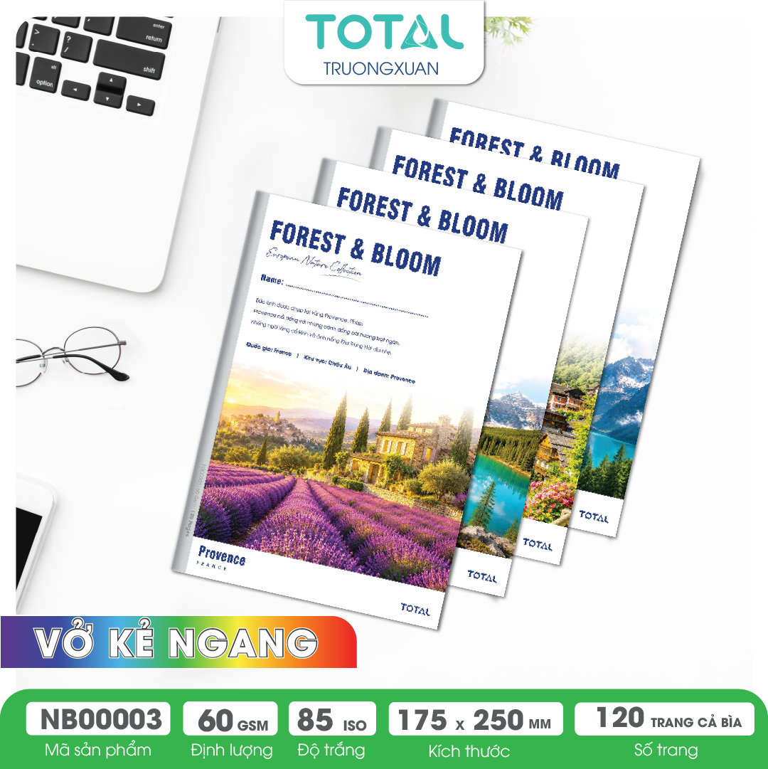 Vở kẻ ngang Total  Vista 120 trang