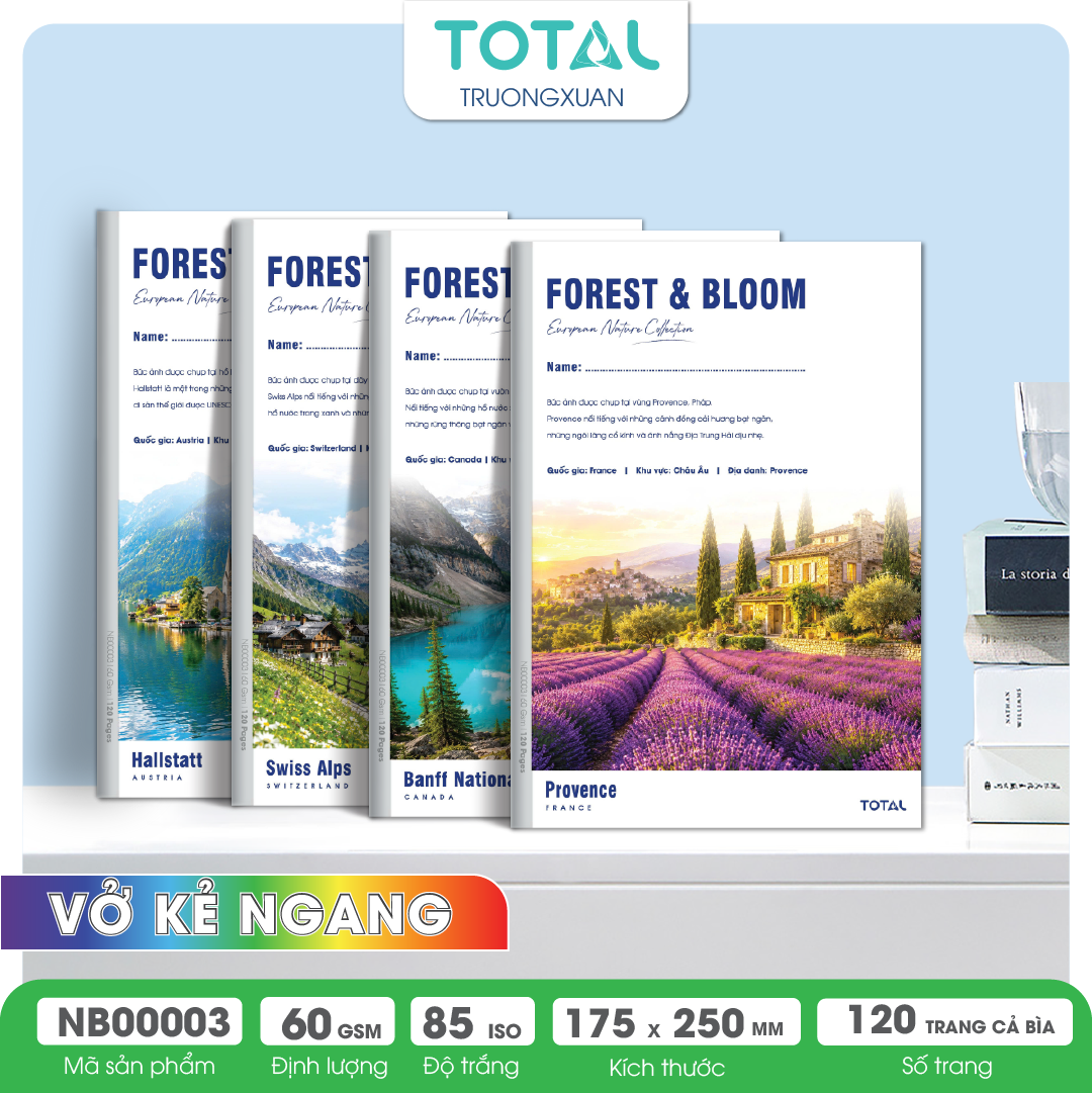 Vở kẻ ngang Total  Vista 120 trang