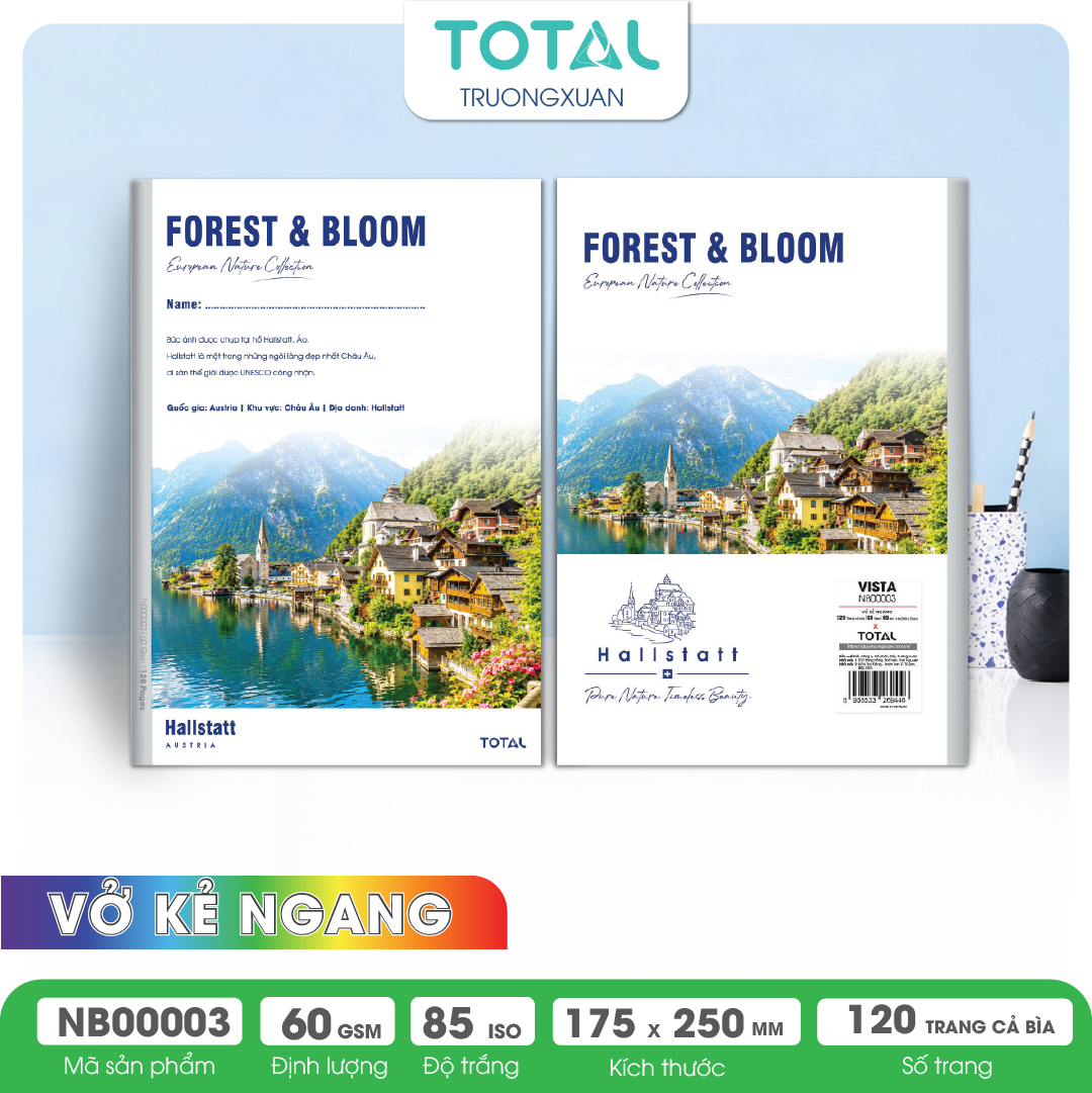 Vở kẻ ngang Total  Vista 120 trang