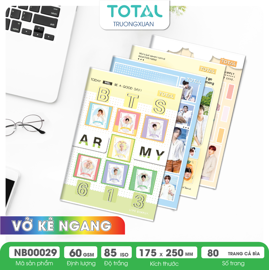 Vở kẻ ngang Total BTS Series 80 trang