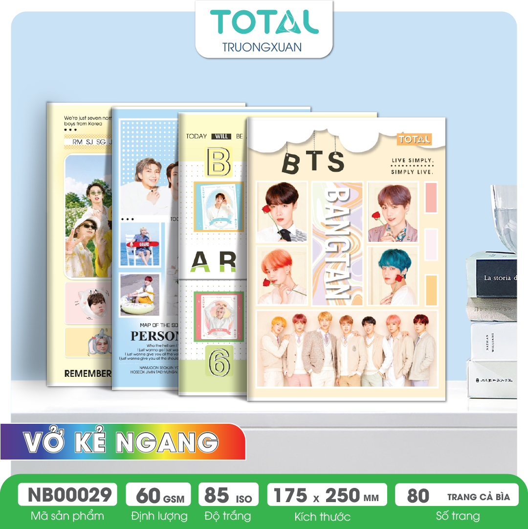 Vở kẻ ngang Total BTS Series 80 trang