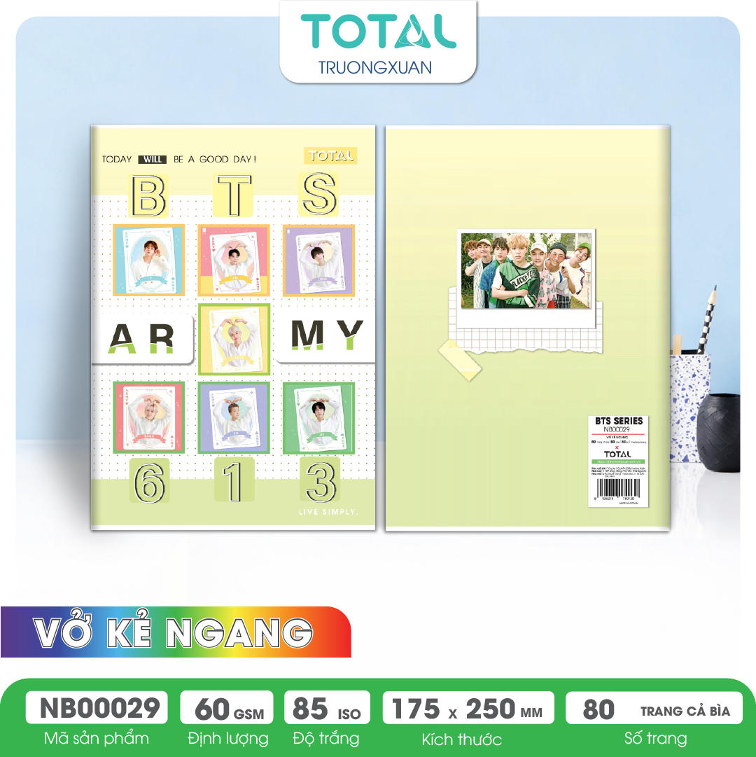 Vở kẻ ngang Total BTS Series 80 trang
