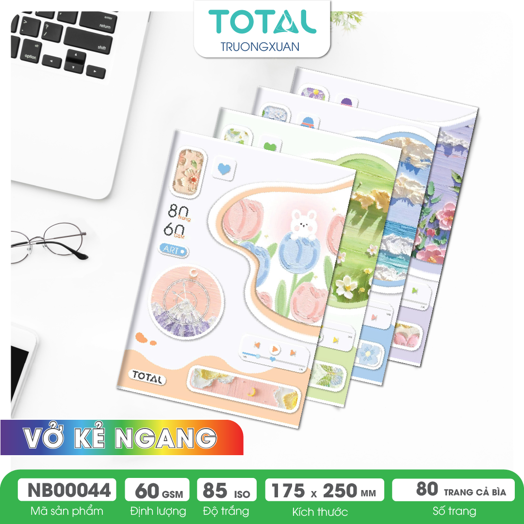 Vở kẻ ngang Total Art.02 80 trang