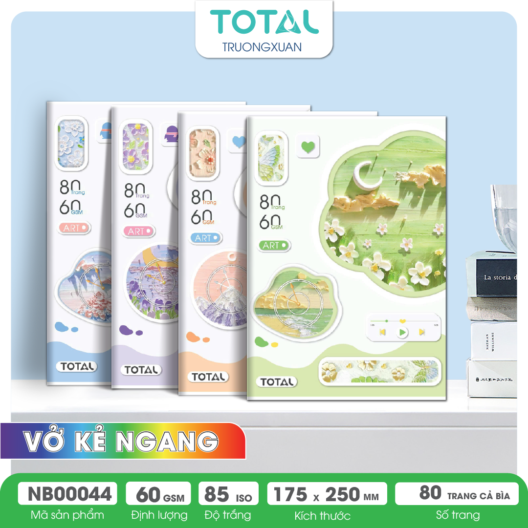 Vở kẻ ngang Total Art.02 80 trang