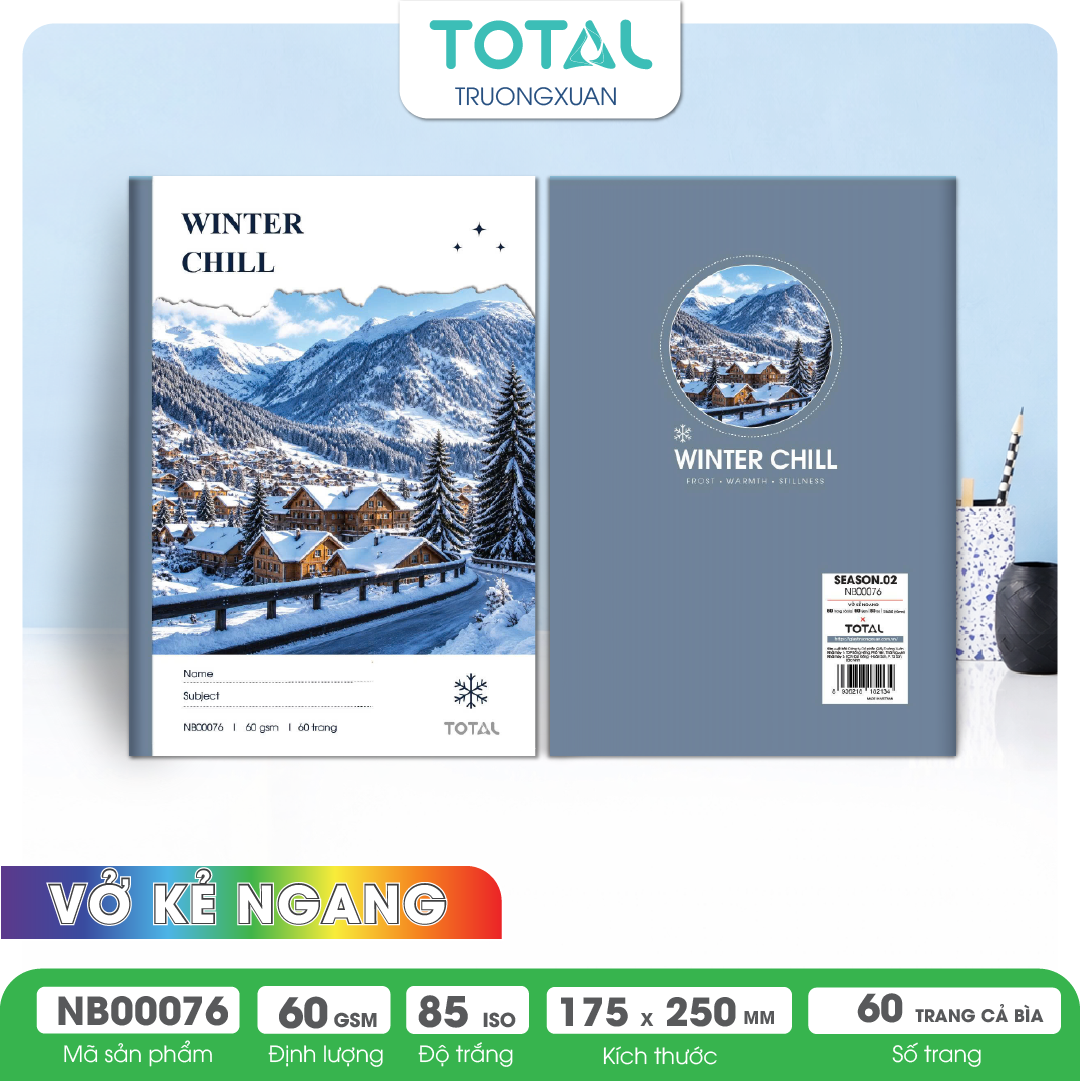 Vở kẻ ngang Total Season.02 60 trang