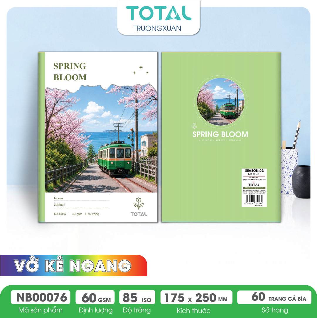 Vở kẻ ngang Total Season.02 60 trang