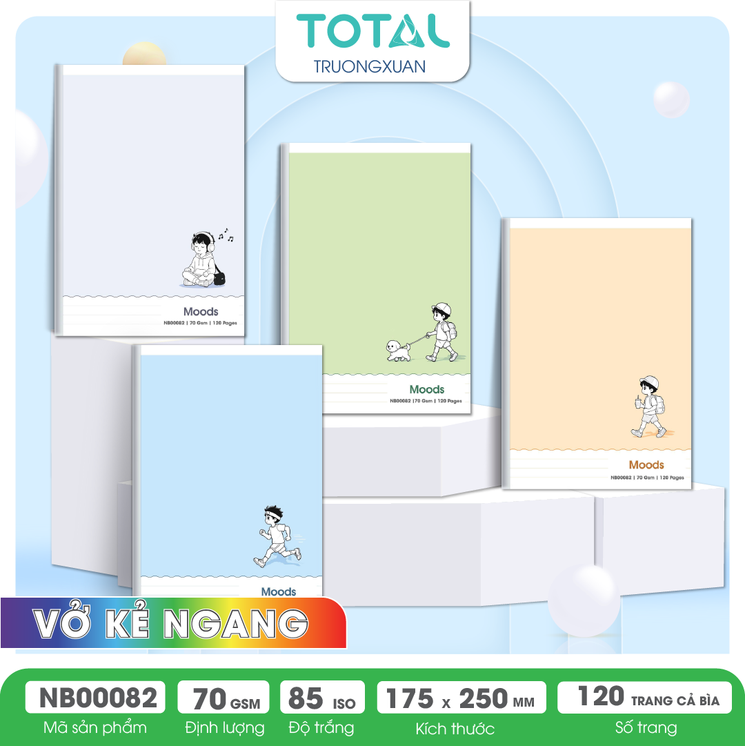 Vở kẻ ngang Total MOODS 120 trang