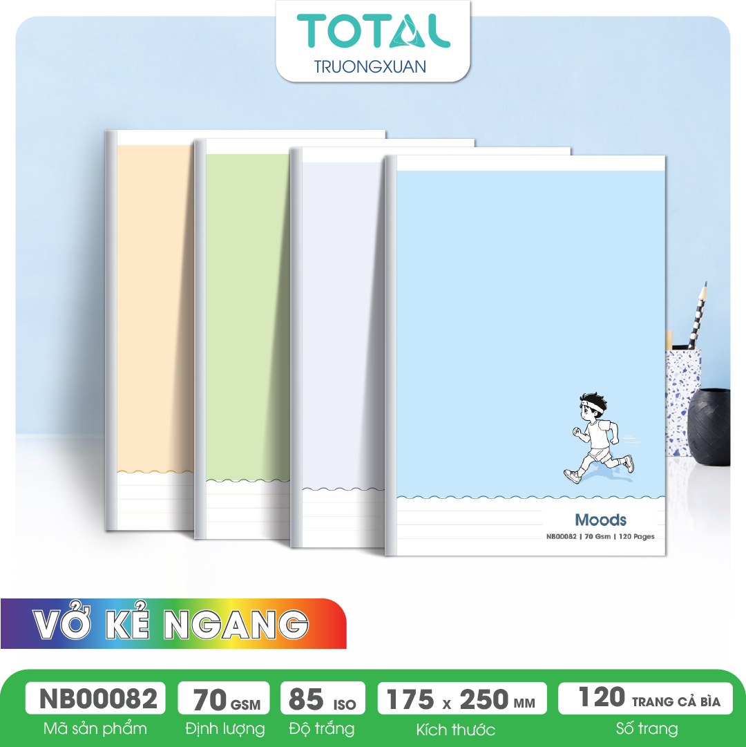 Vở kẻ ngang Total MOODS 120 trang