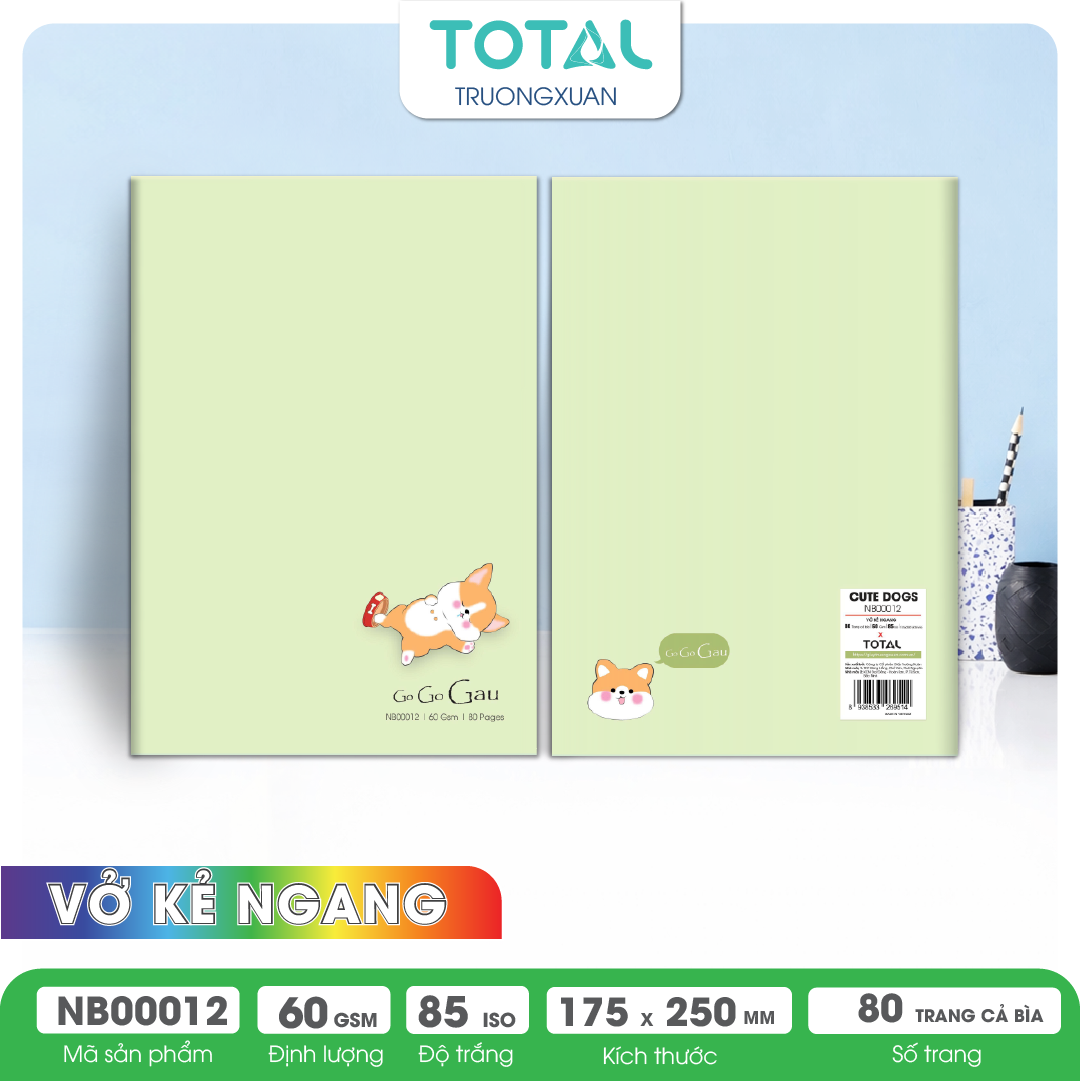 Vở kẻ ngang Total Friend 80 trang