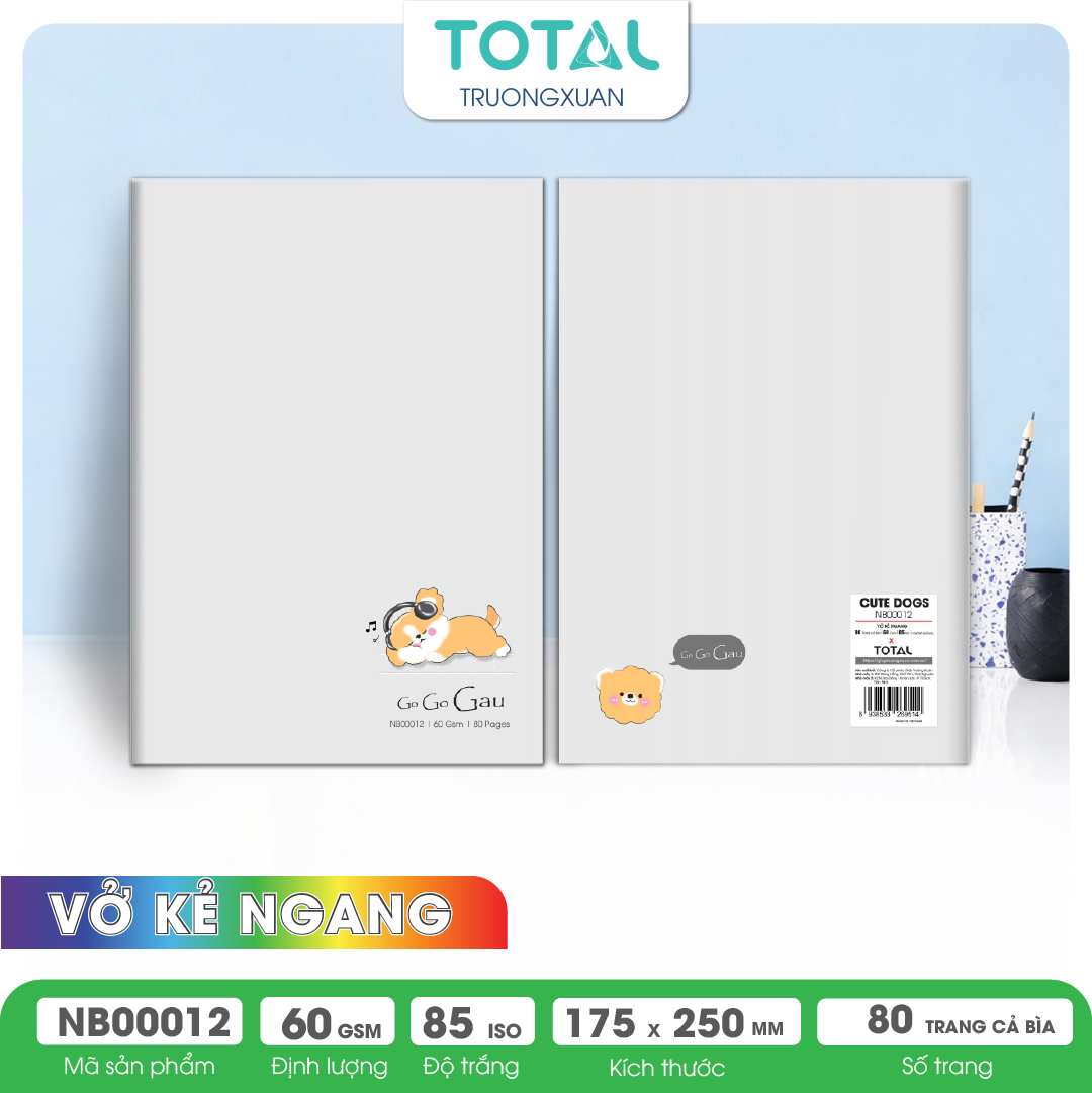 Vở kẻ ngang Total Friend 80 trang