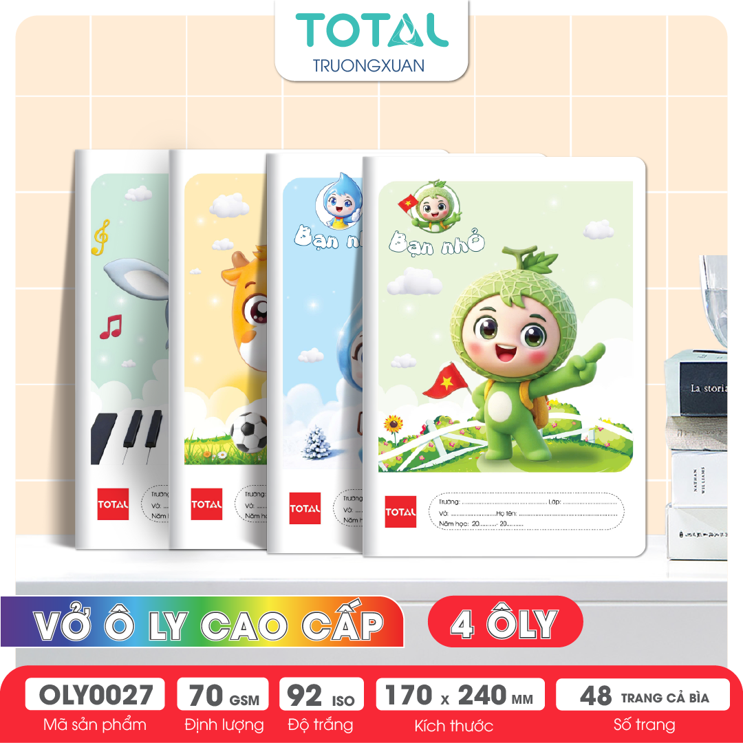 Vở oly Total Bạn Nhỏ 48 trang 4 ôly