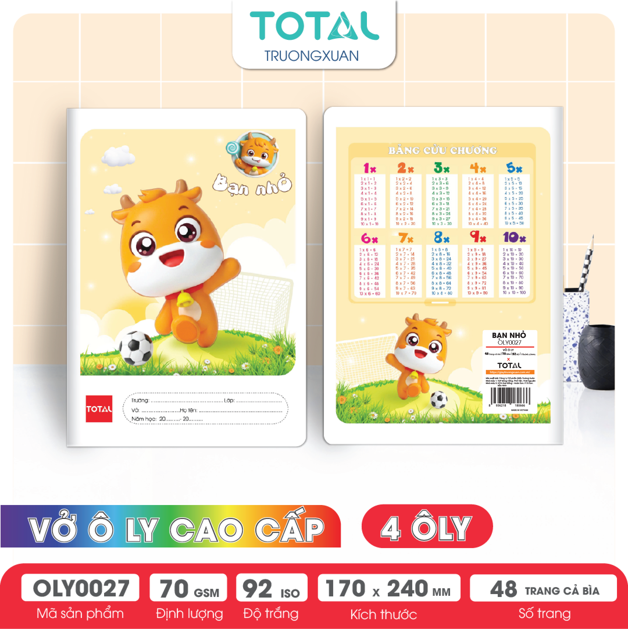 Vở oly Total Bạn Nhỏ 48 trang 4 ôly