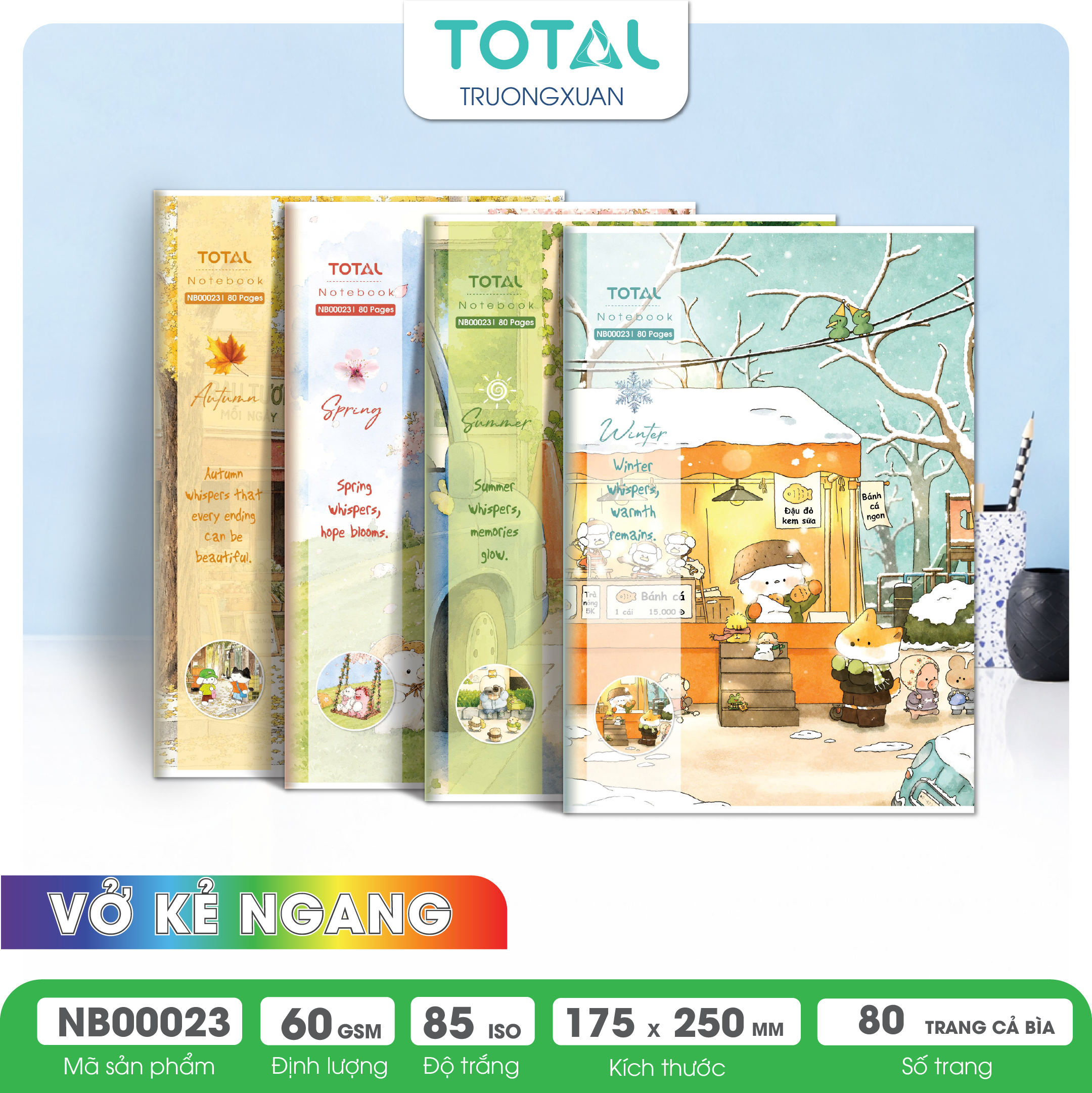 Vở kẻ ngang Total Fairy Town 80 trang