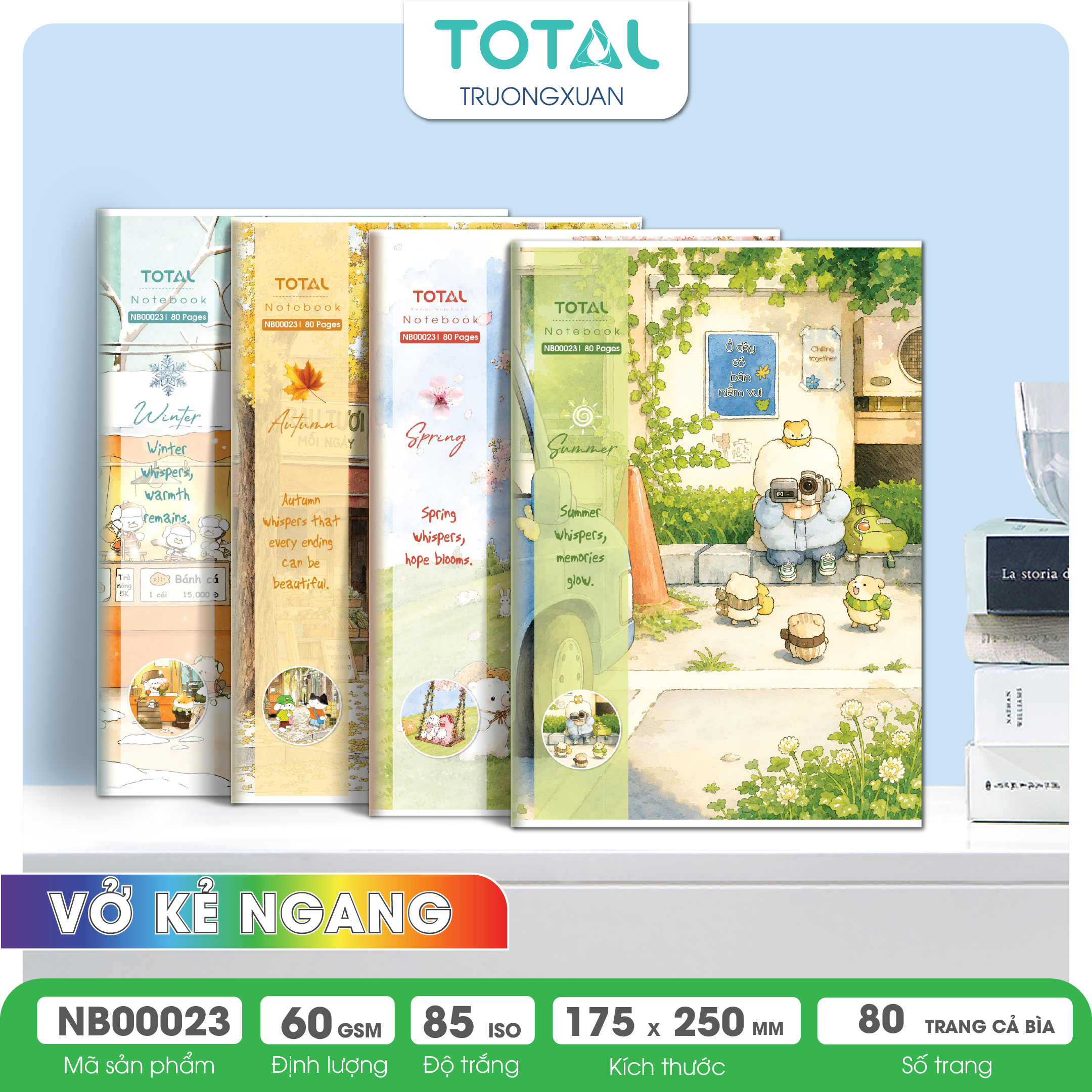 Vở kẻ ngang Total Fairy Town 80 trang