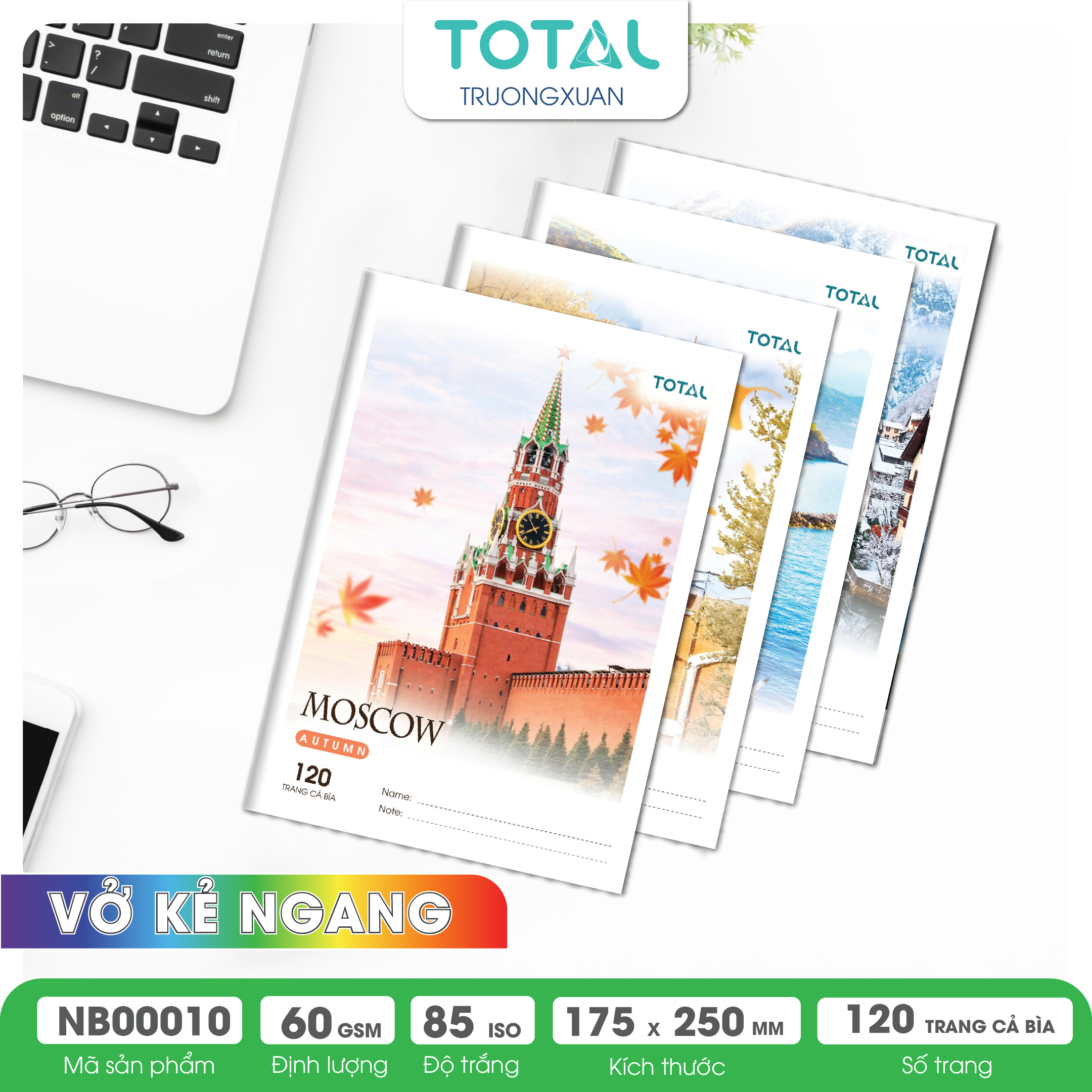 Vở kẻ ngang Total The Season Series 120 trang