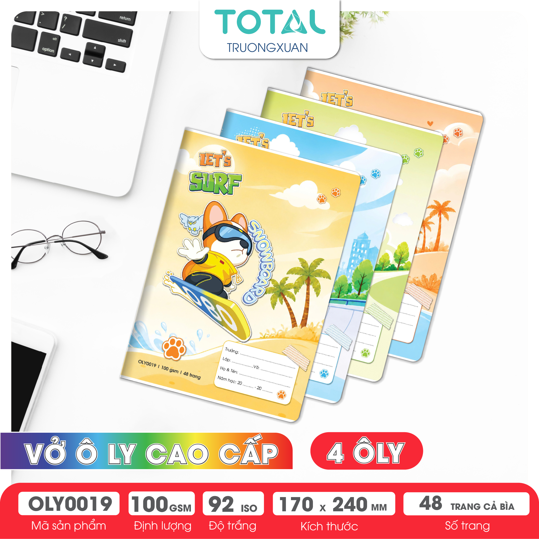 Vở oly Total Sport 48 trang 4 ôly