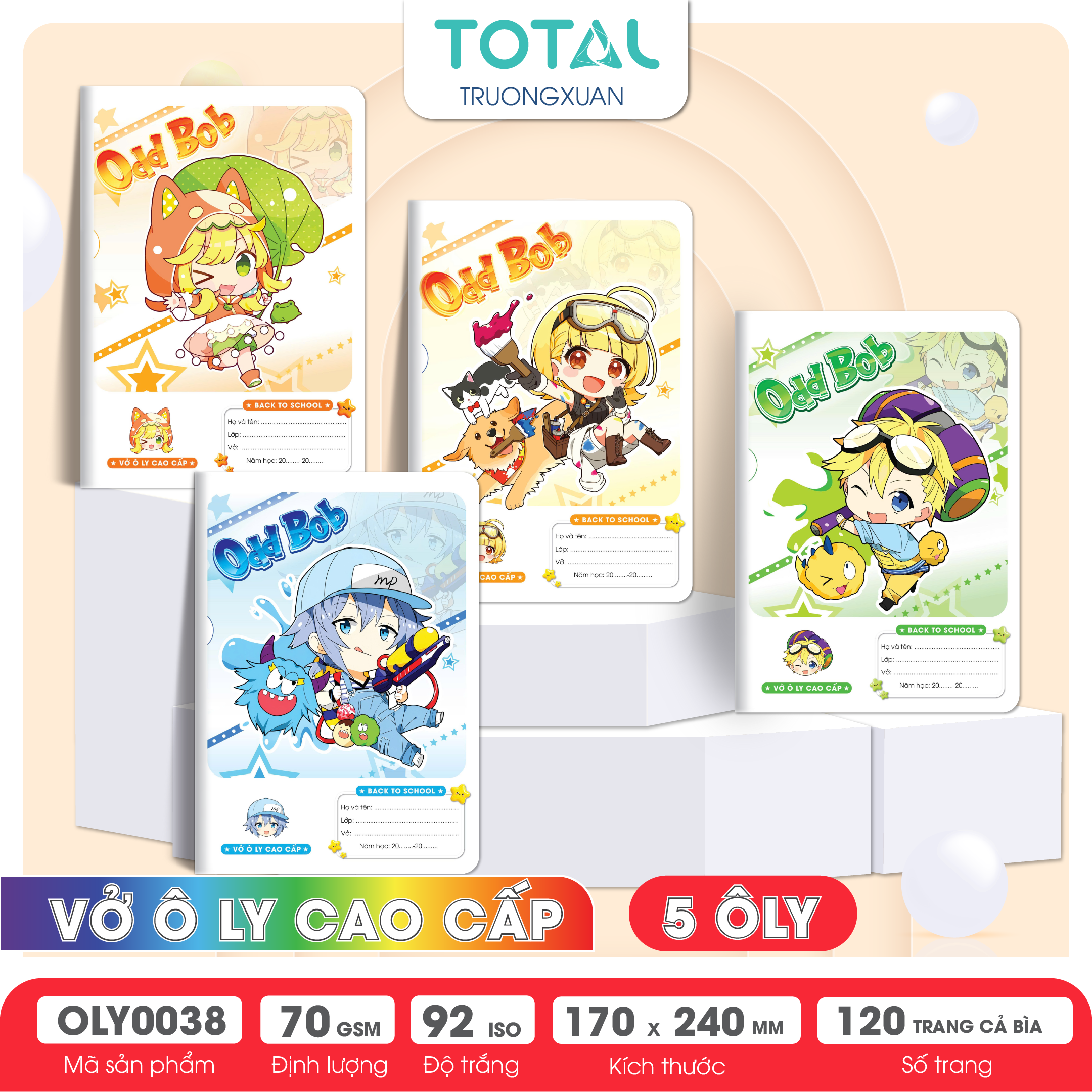 Vở oly Total Odd Bod  120 trang 5 ôly