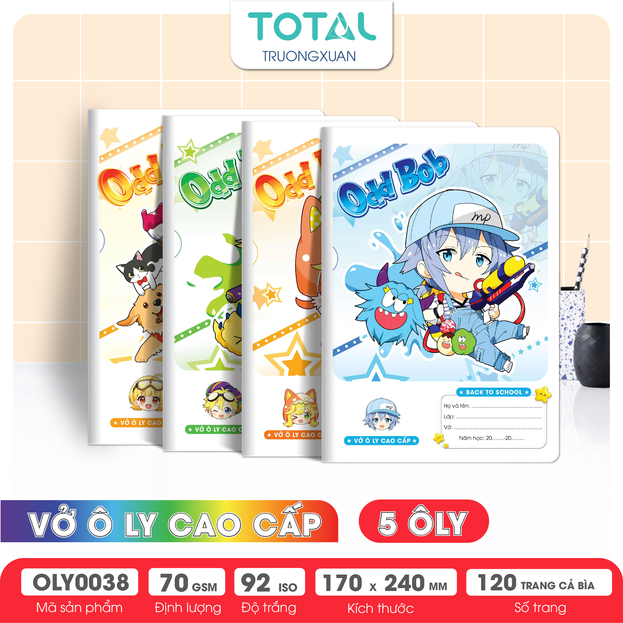 Vở oly Total Odd Bod  120 trang 5 ôly