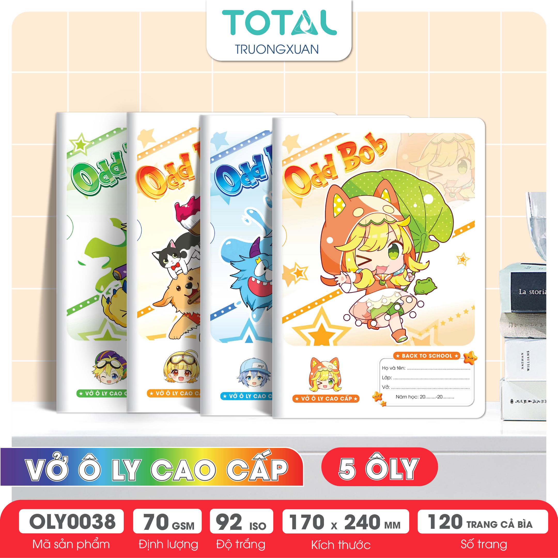 Vở oly Total Odd Bod  120 trang 5 ôly