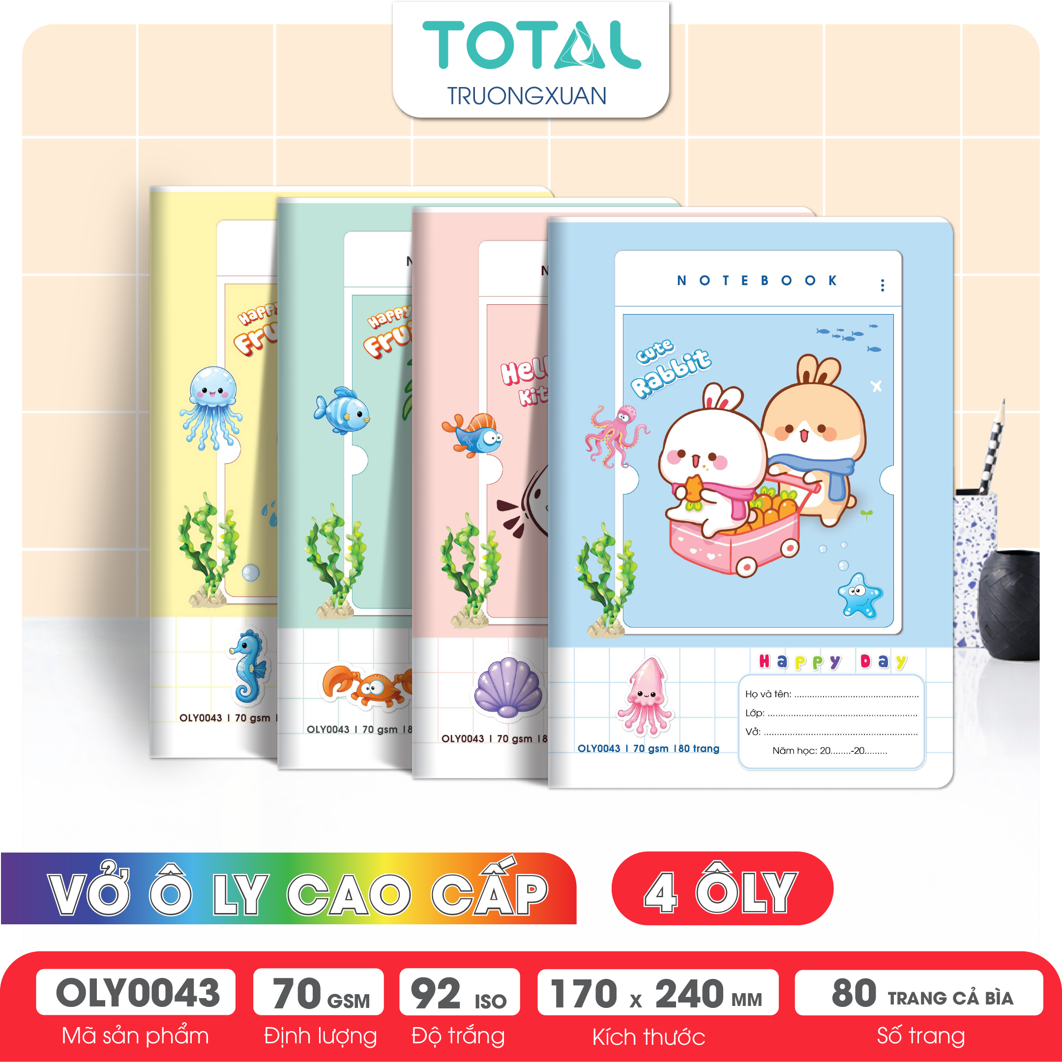 Vở oly Total Happy Day 80 trang 4 ôly