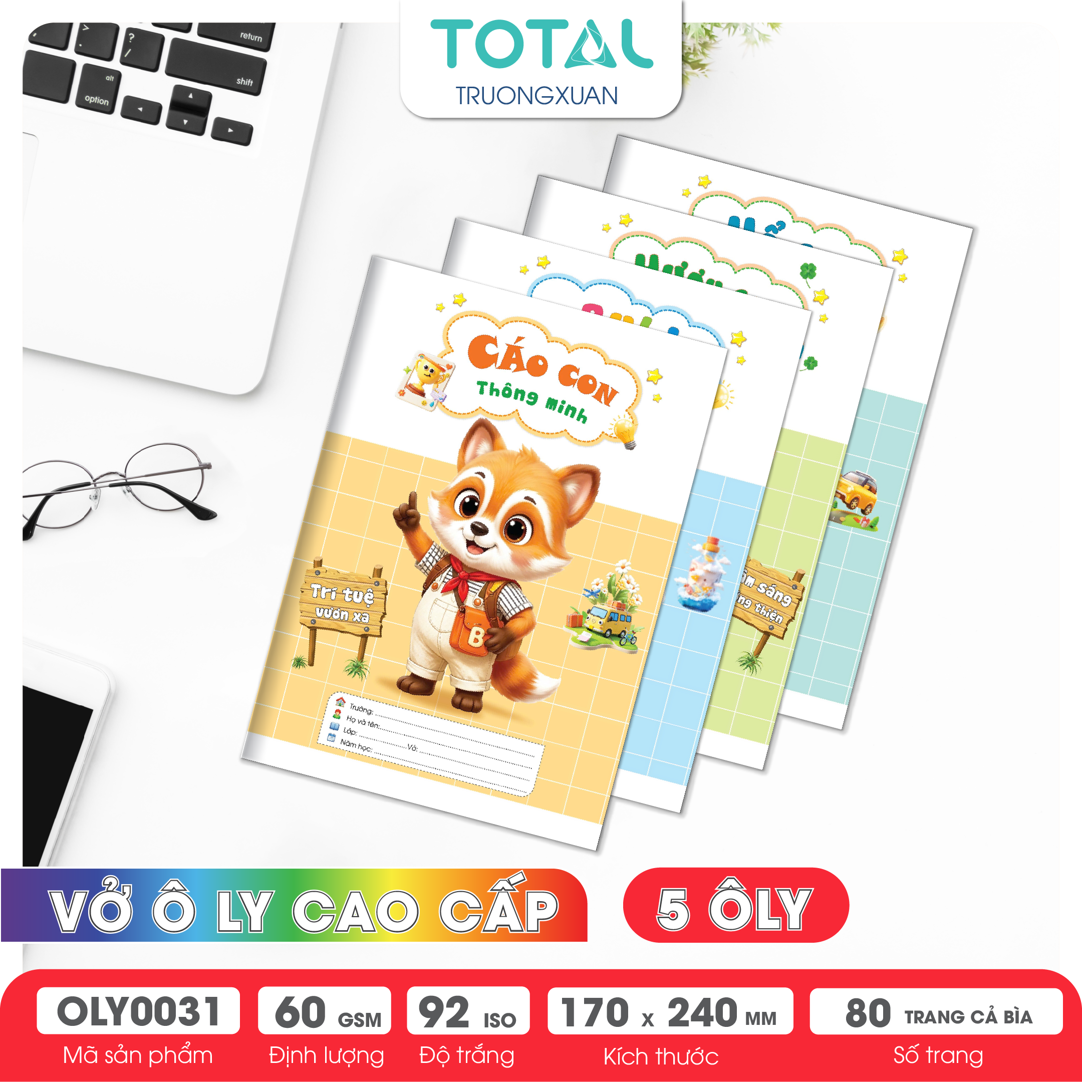 Vở oly Total Back to School 48 trang 5 ôly