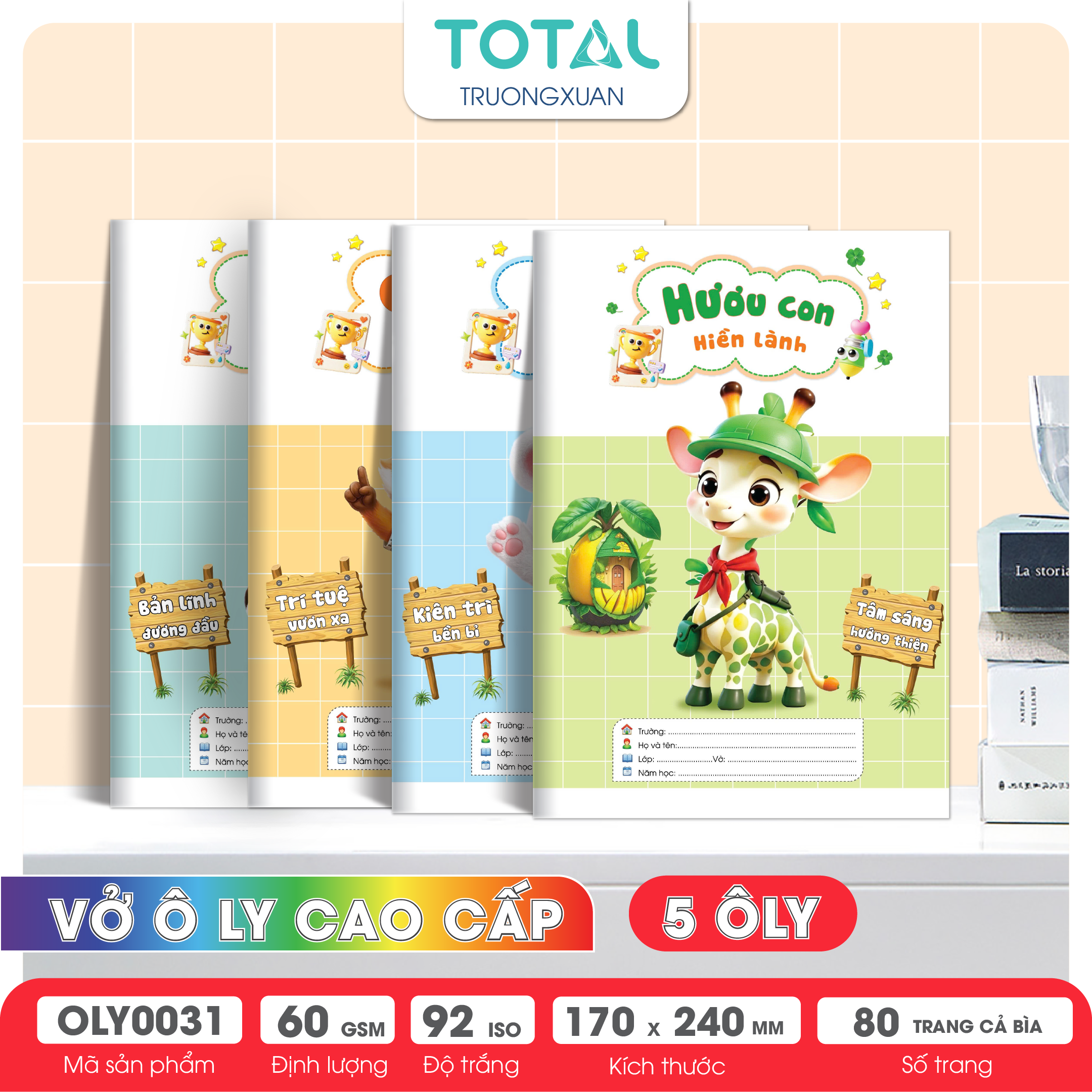 Vở oly Total Back to School 48 trang 5 ôly