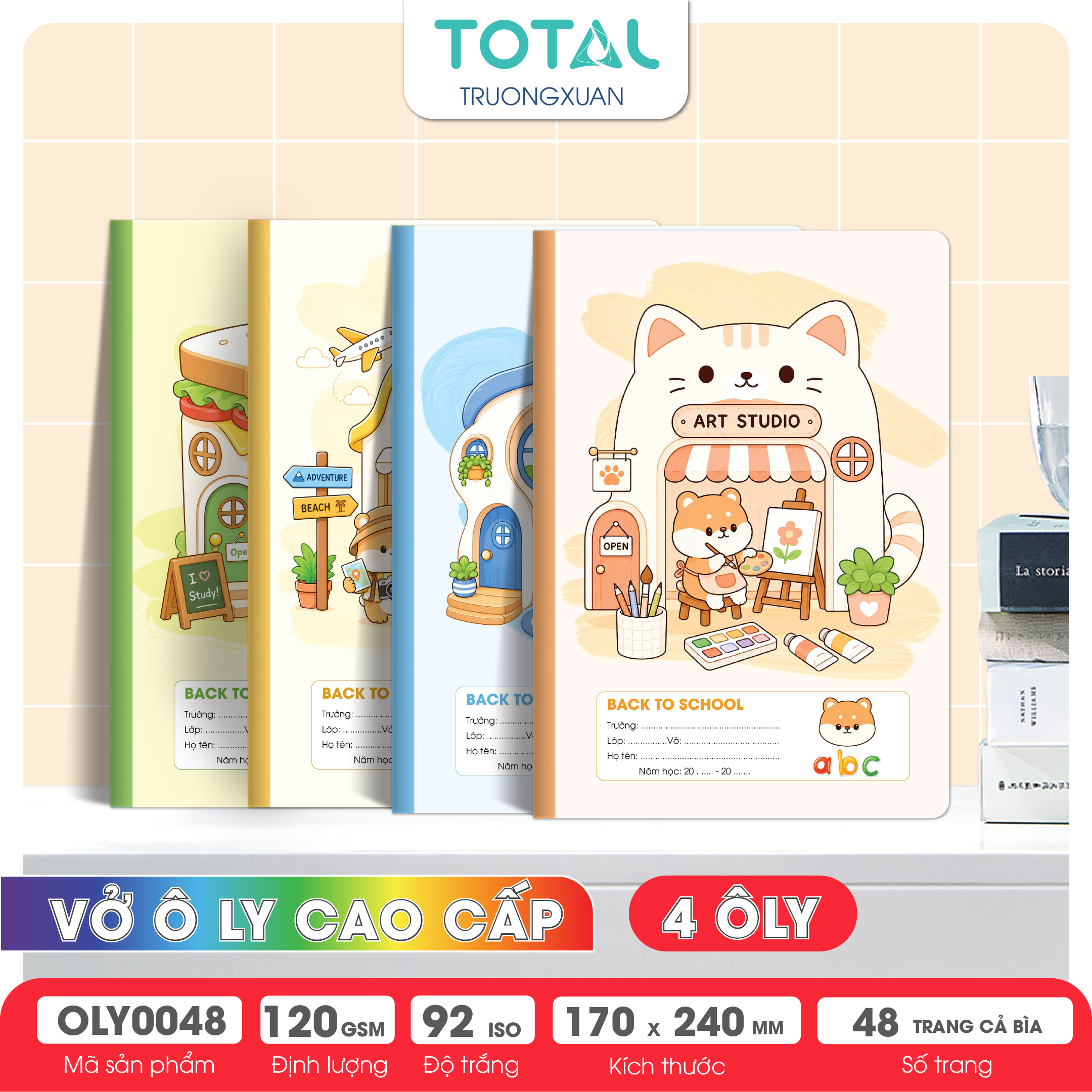 Vở oly Total ABC 48 trang 4 ôly